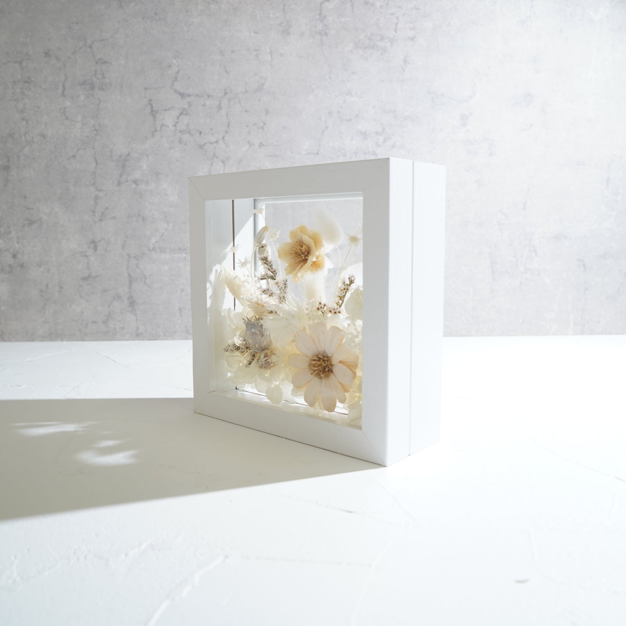 【ホワイト】フレームフラワー Mサイズ ガーデンタイプ FM-40≪限定1点≫
