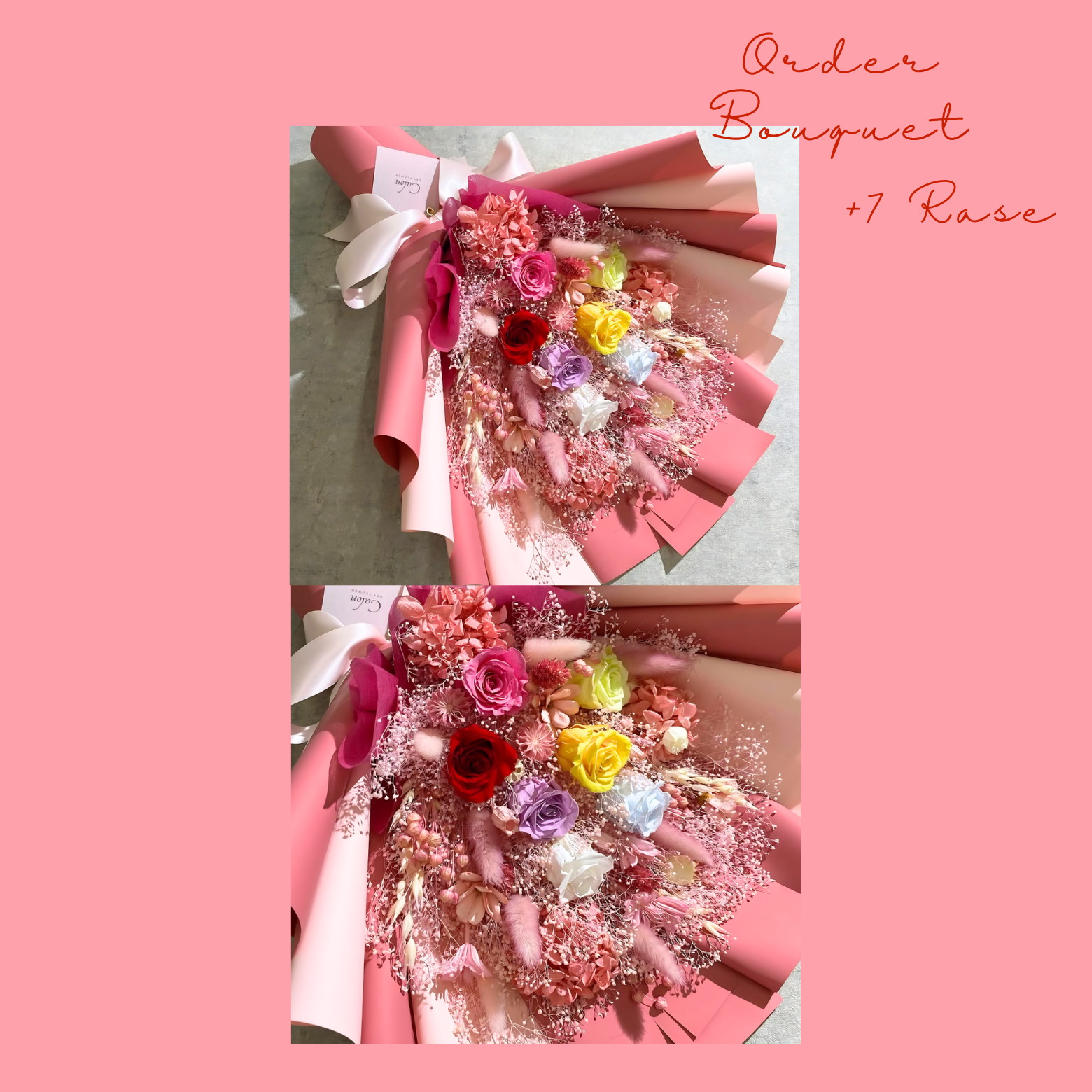 オーダーメイド ドライフラワー花束|恋人や大切な人との記念日・お祝いにぴったりな世界にひとつのバラ花束を