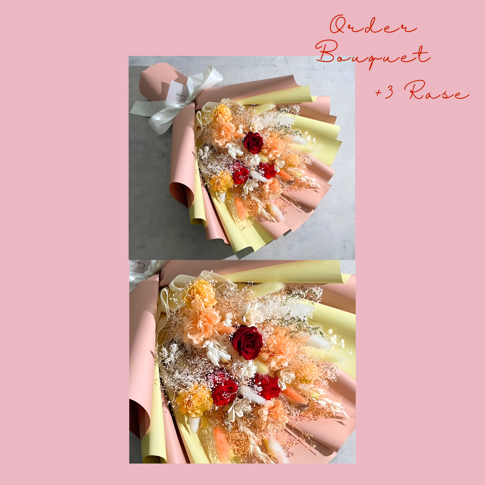 オーダーメイド ドライフラワー花束|恋人や大切な人との記念日・お祝いにぴったりな世界にひとつのバラ花束を