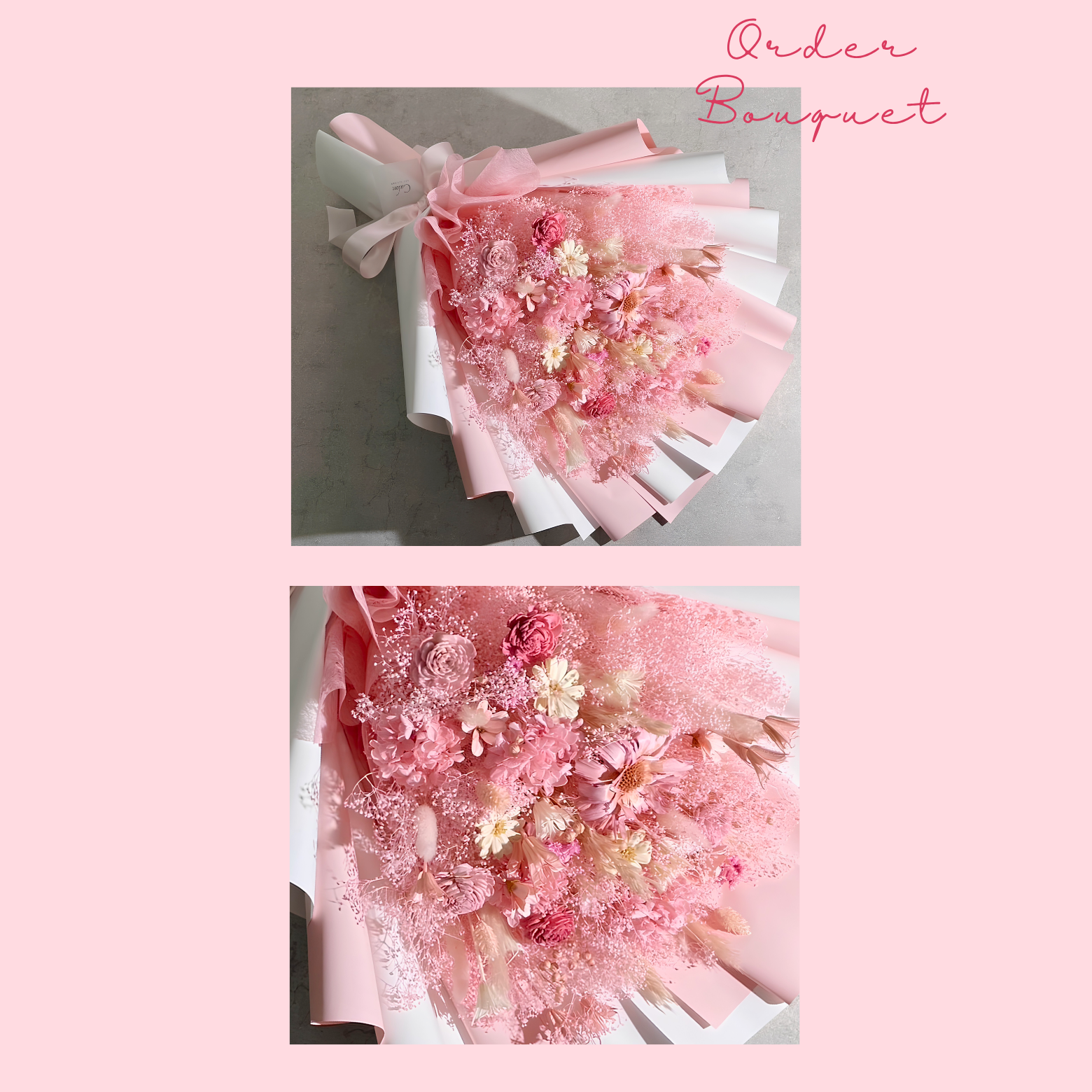 オーダーメイドドライフラワー花束 LLサイズ | 記念日やお祝いにぴったりな世界にひとつの花束を
