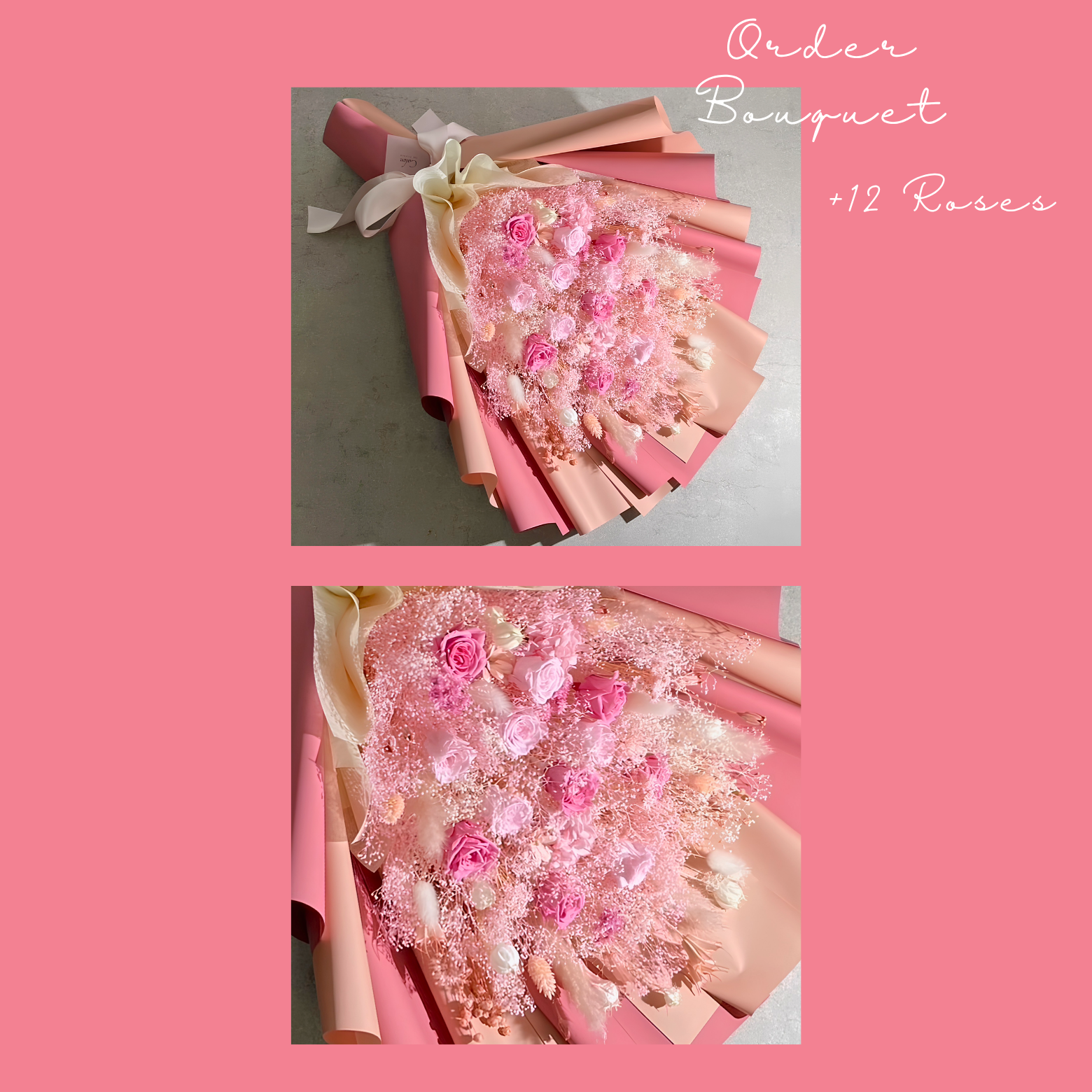 オーダーメイドドライフラワー花束 LLサイズ | 記念日やお祝いにぴったりな世界にひとつの花束を