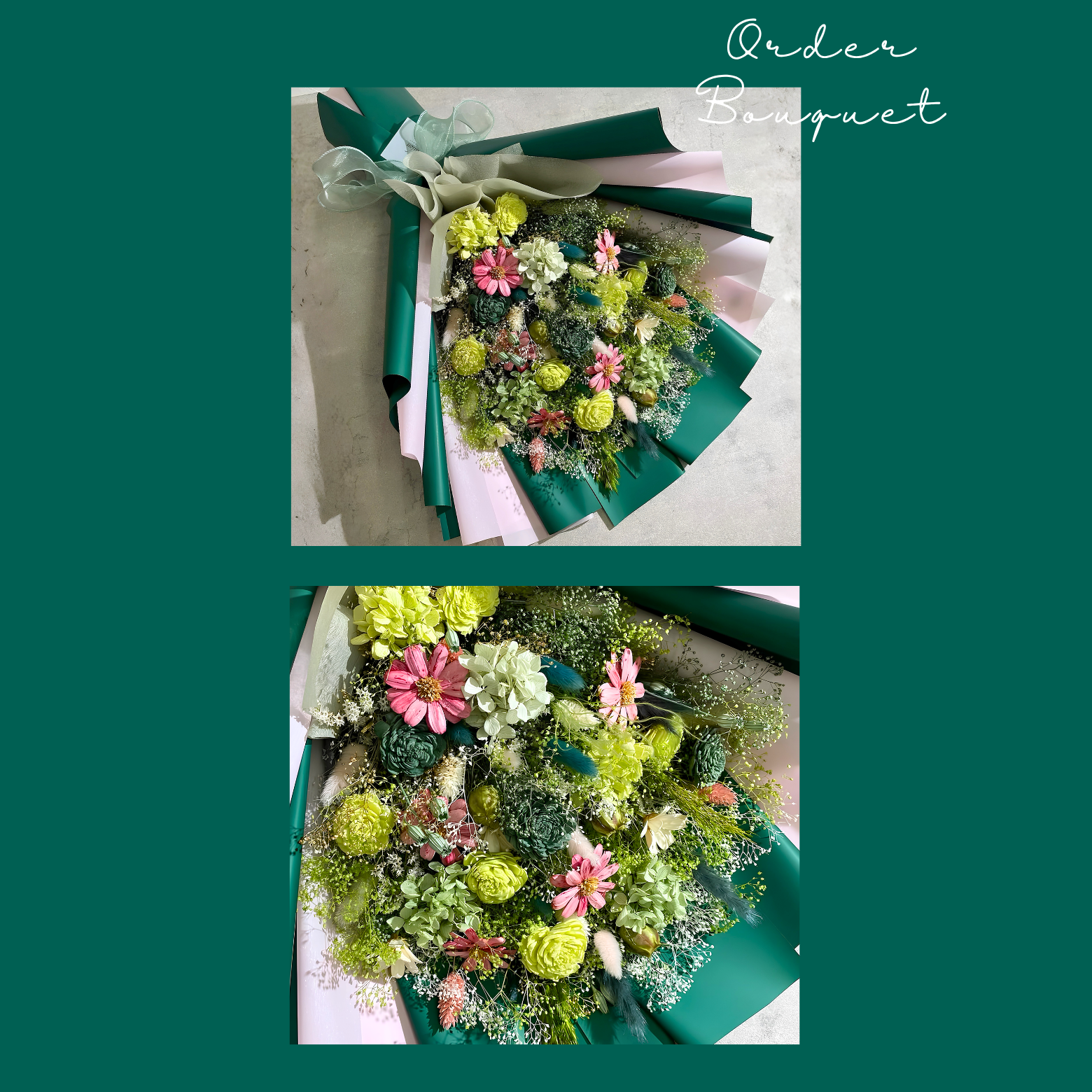 オーダーメイドドライフラワー花束 LLサイズ | 記念日やお祝いにぴったりな世界にひとつの花束を