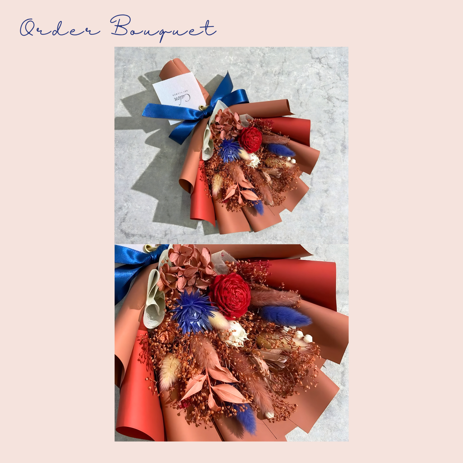 【オーダーメイド】ドライフラワーの花束 Sサイズ