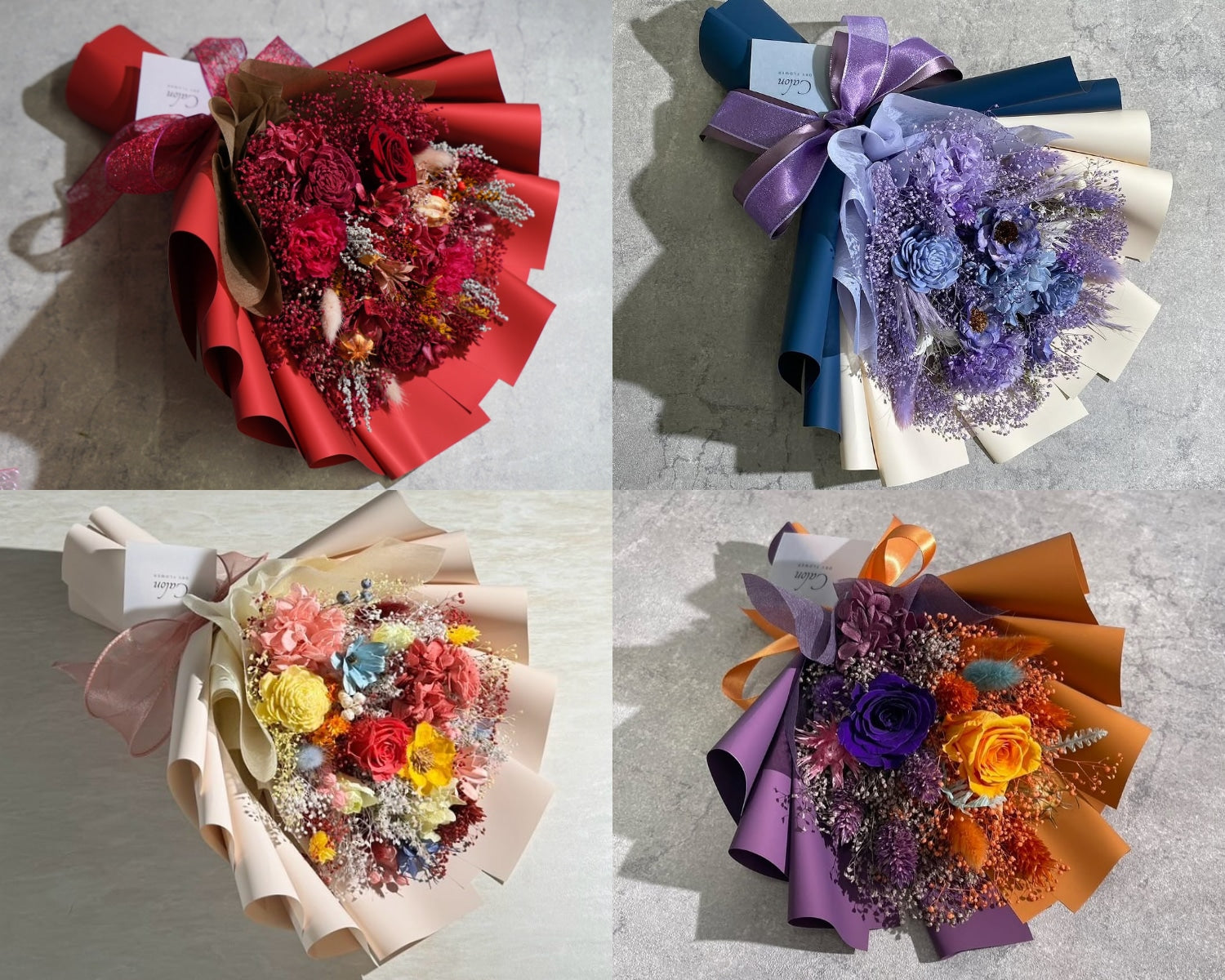 推し色ブーケも作れる！ドライフラワーをオーダーする時のコツと配色例