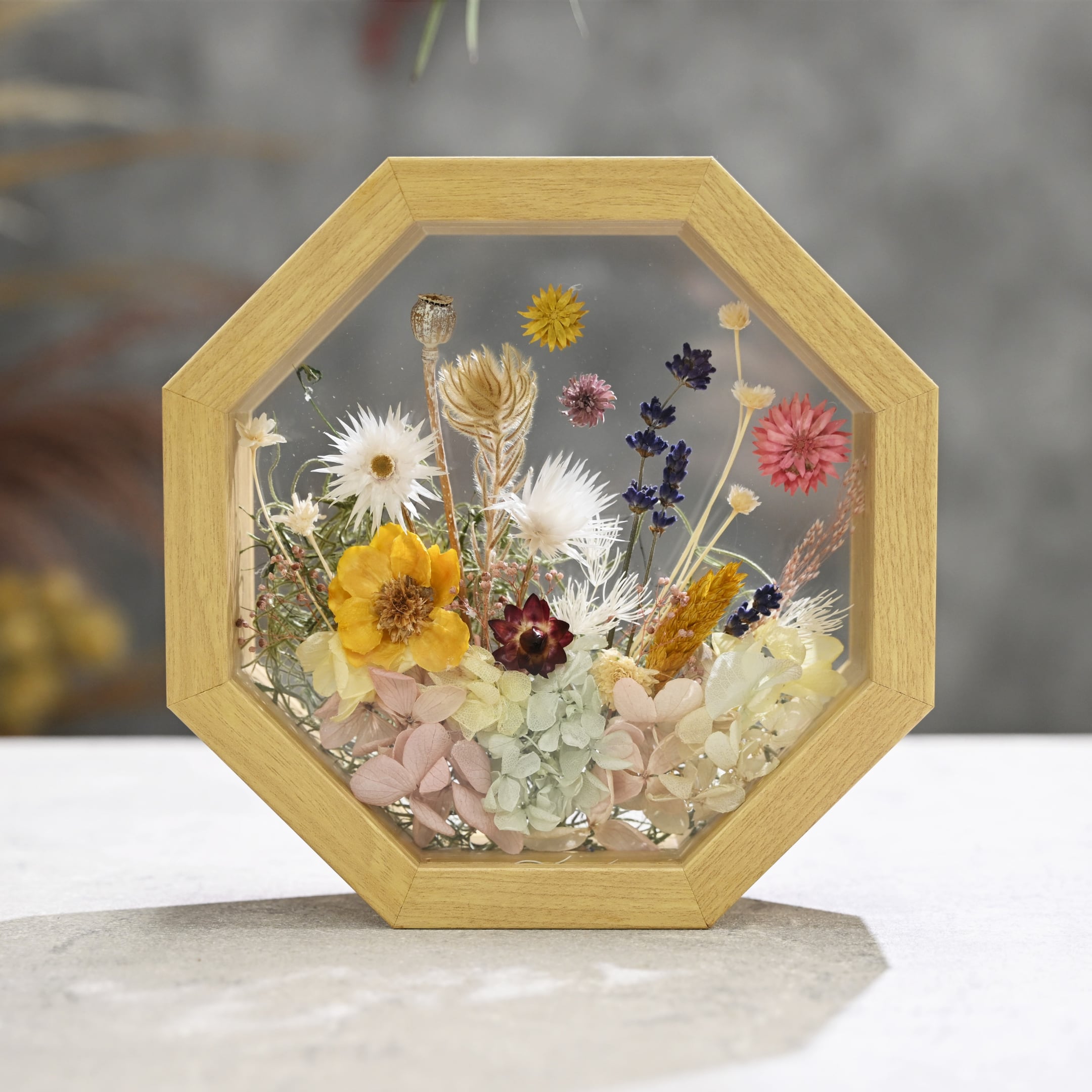 【オーダーメイド 】フレームフラワー 八角形