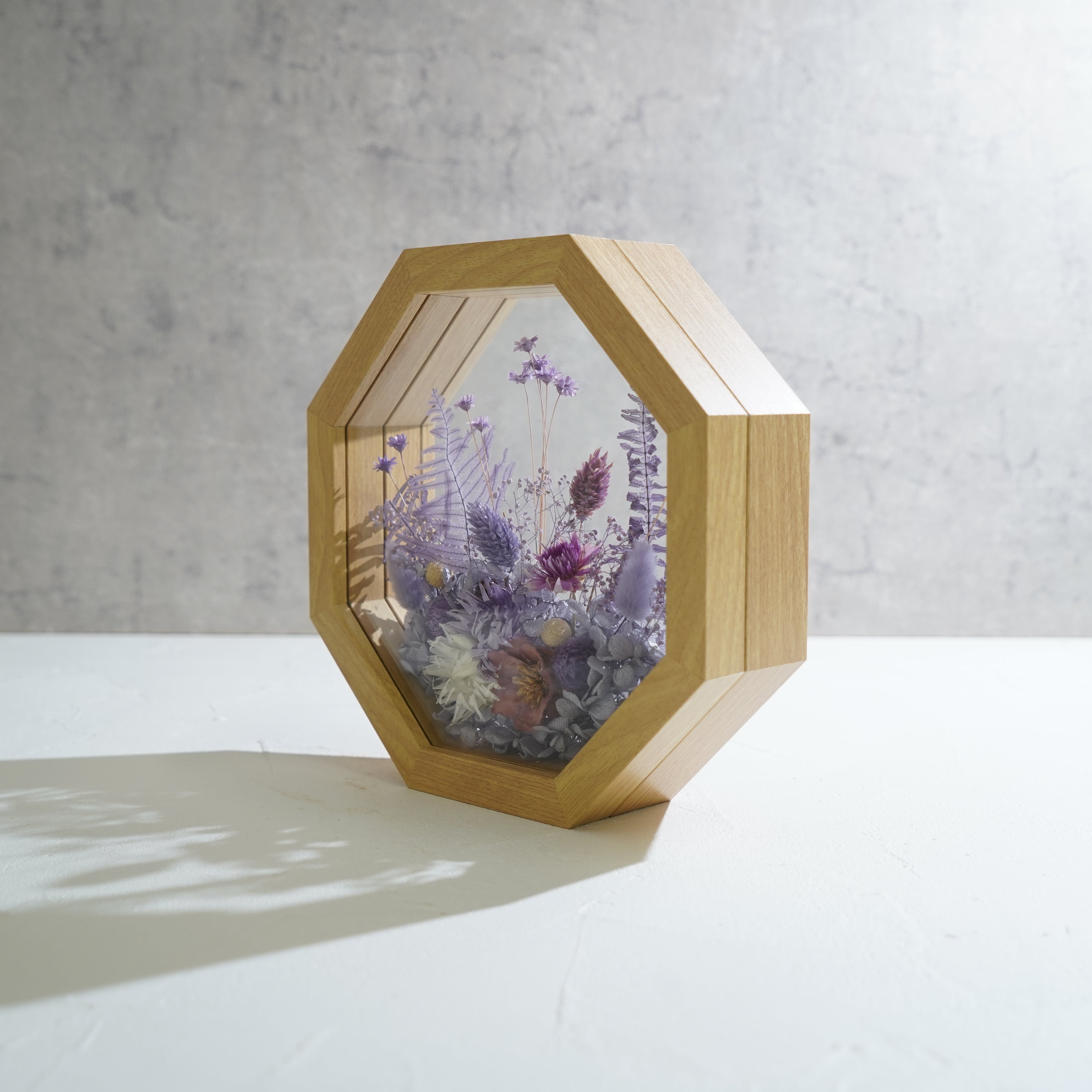 【パープル】フレームフラワー 八角形 ガーデンタイプ FO-63≪限定１点≫