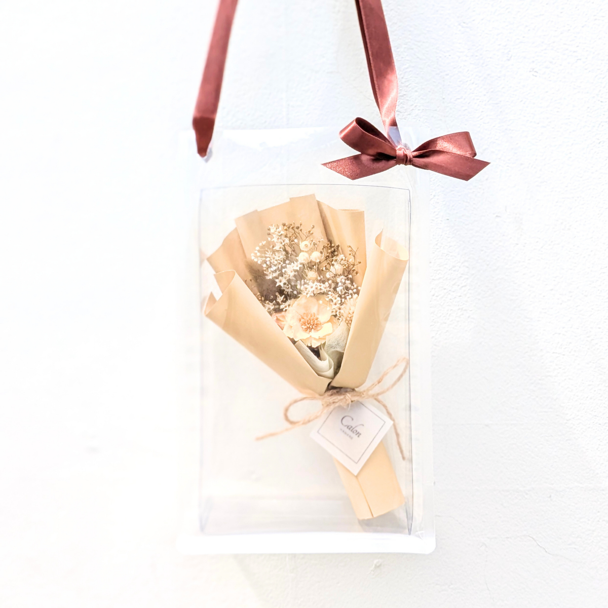 ミニ花束バッグ  ベージュ SS-21≪限定１点≫