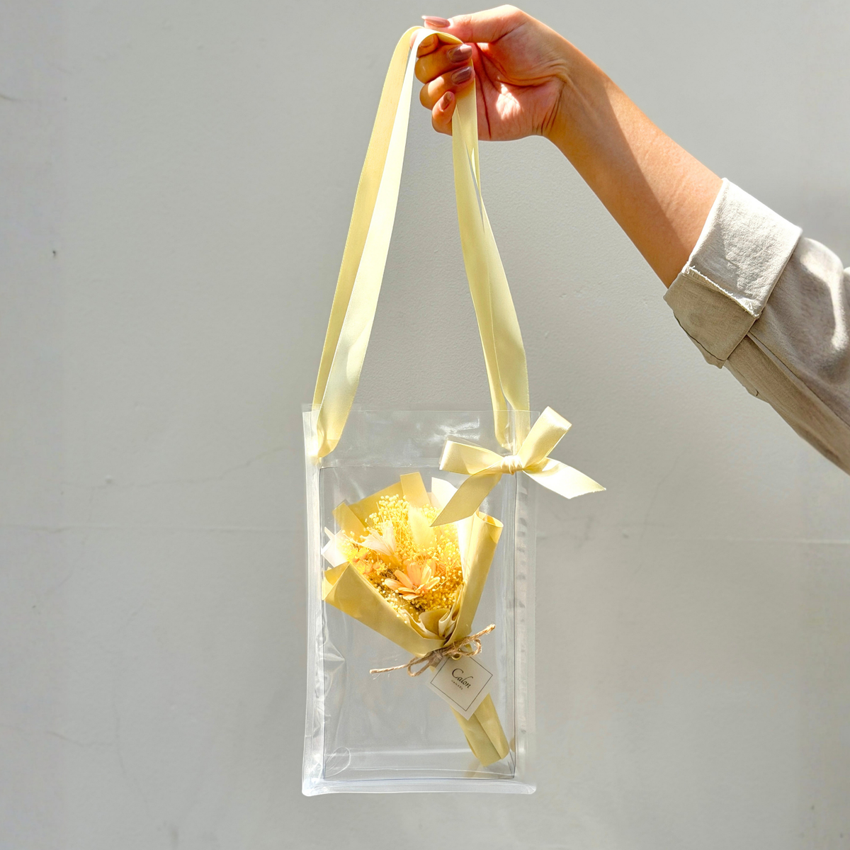 ミニ花束バッグ  イエロー SS-15≪限定１点≫