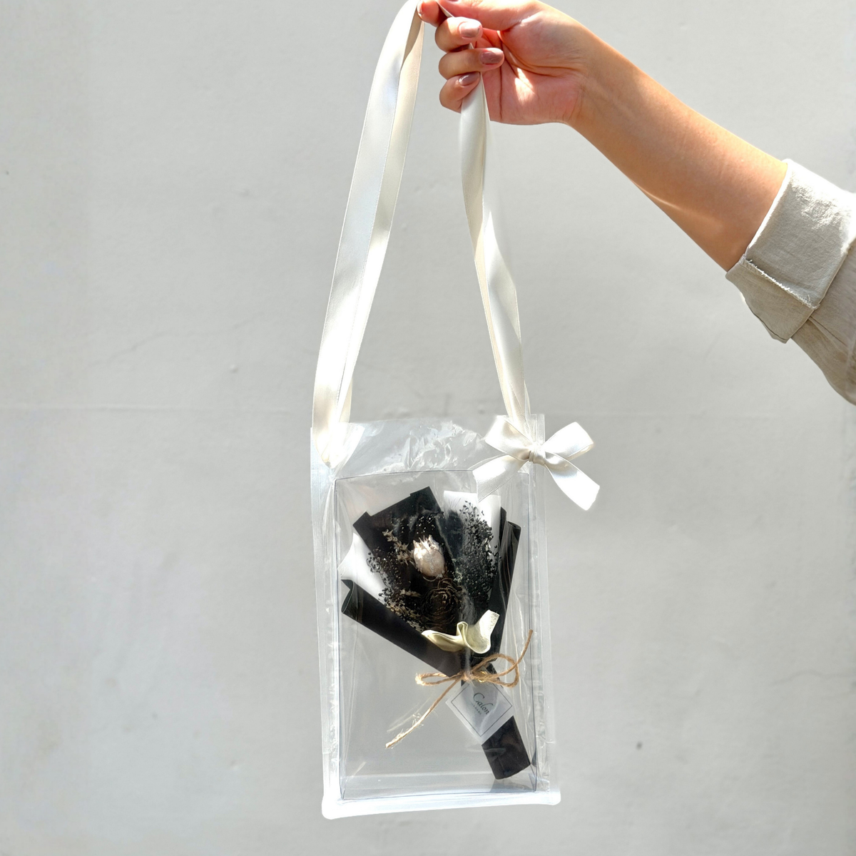 ミニ花束バッグ  ブラック SS-23≪限定１点≫