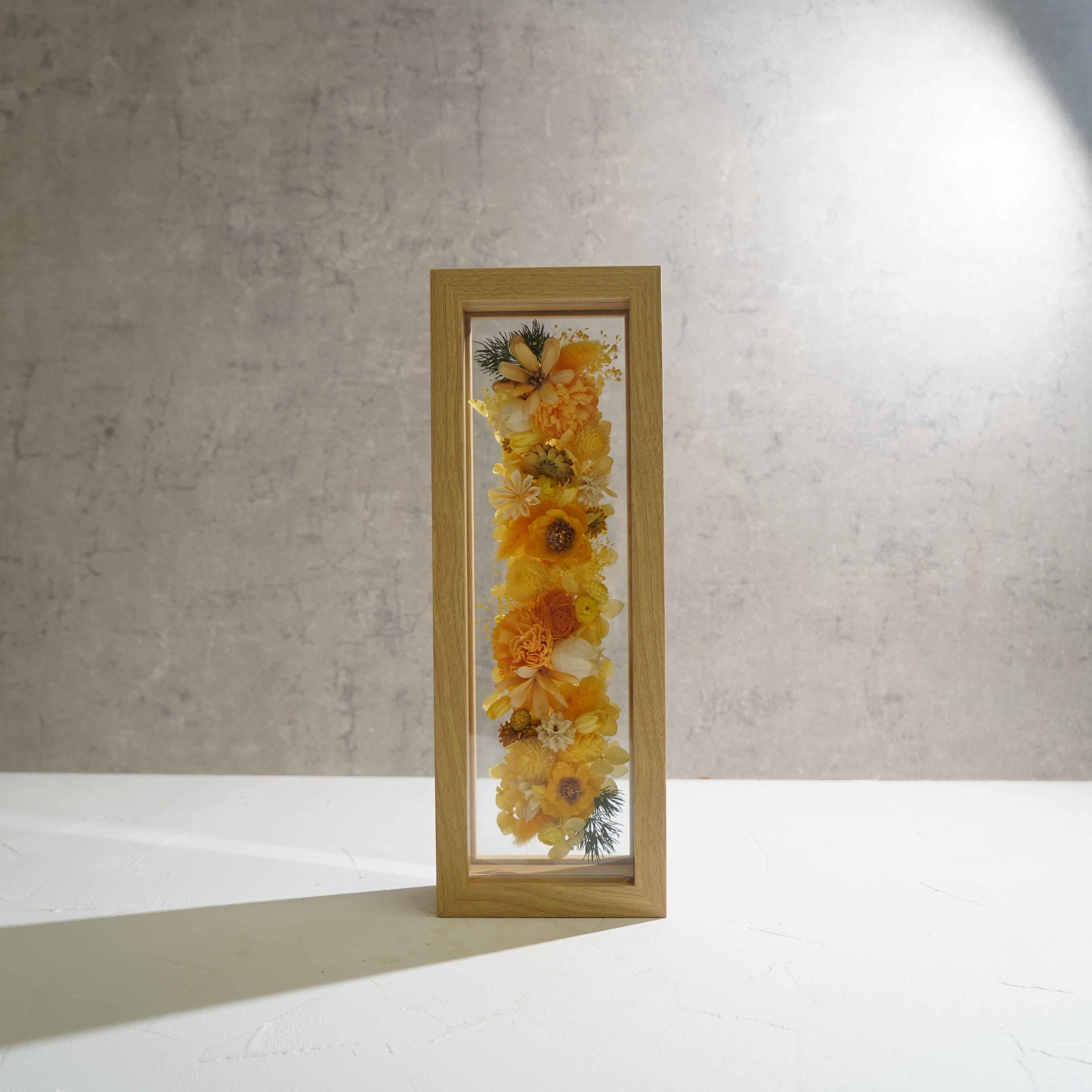 【イエロー】フレームフラワー 長方形 花畑タイプ FR-39≪限定１点≫