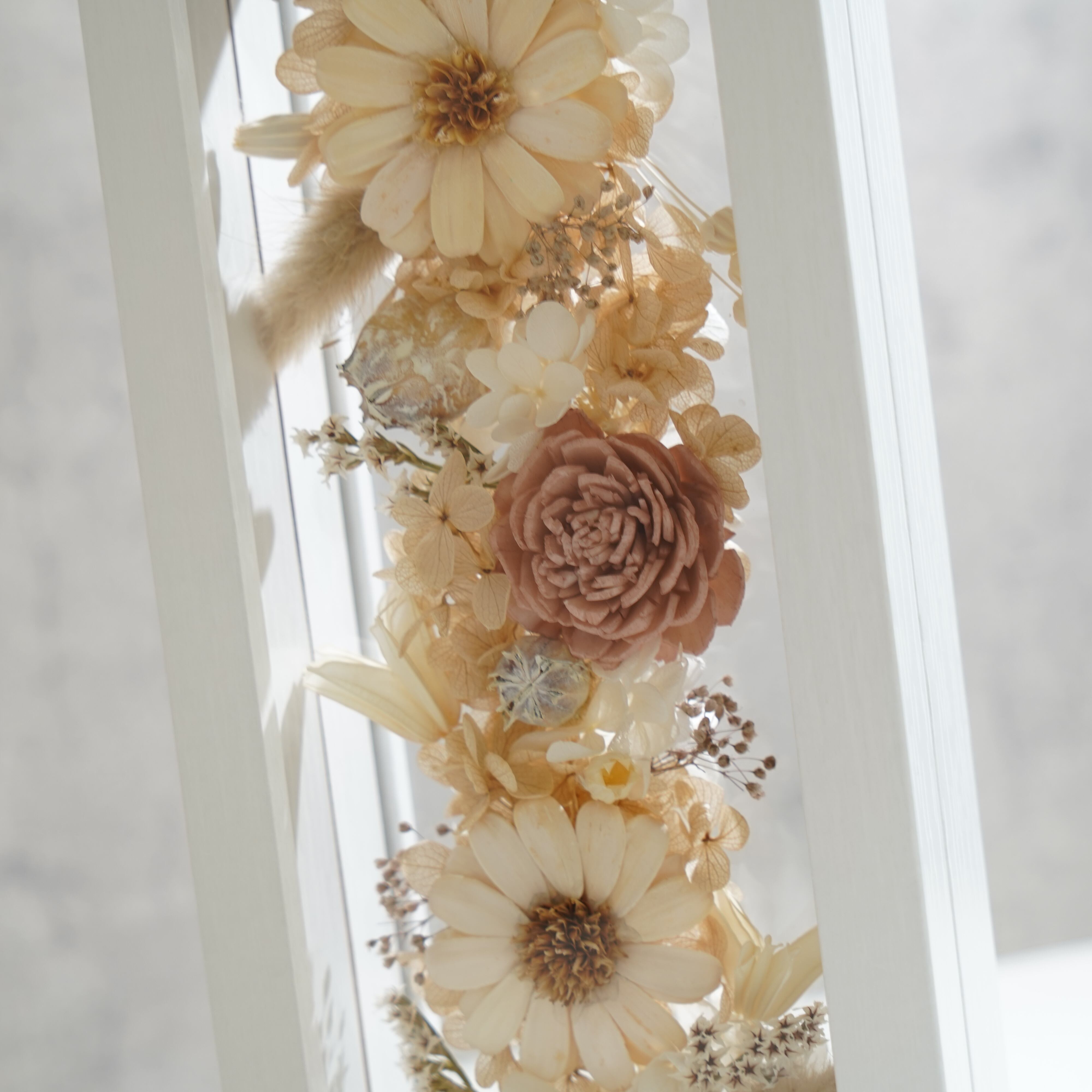 【ナチュラル】フレームフラワー 長方形 花畑タイプ FR-21≪限定１点≫