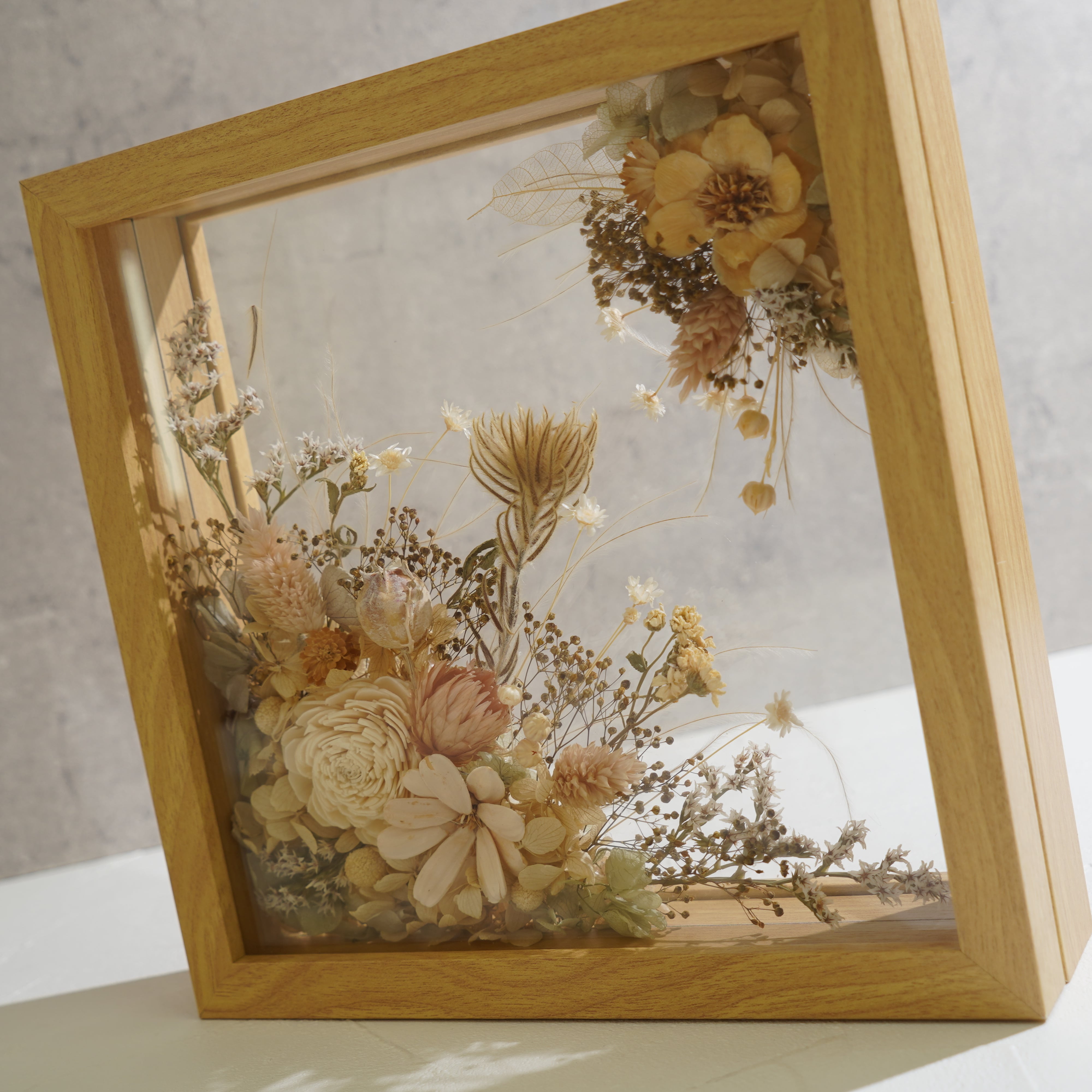 【ナチュラル】フレームフラワー Lサイズ アートタイプ FL-38≪限定１点≫