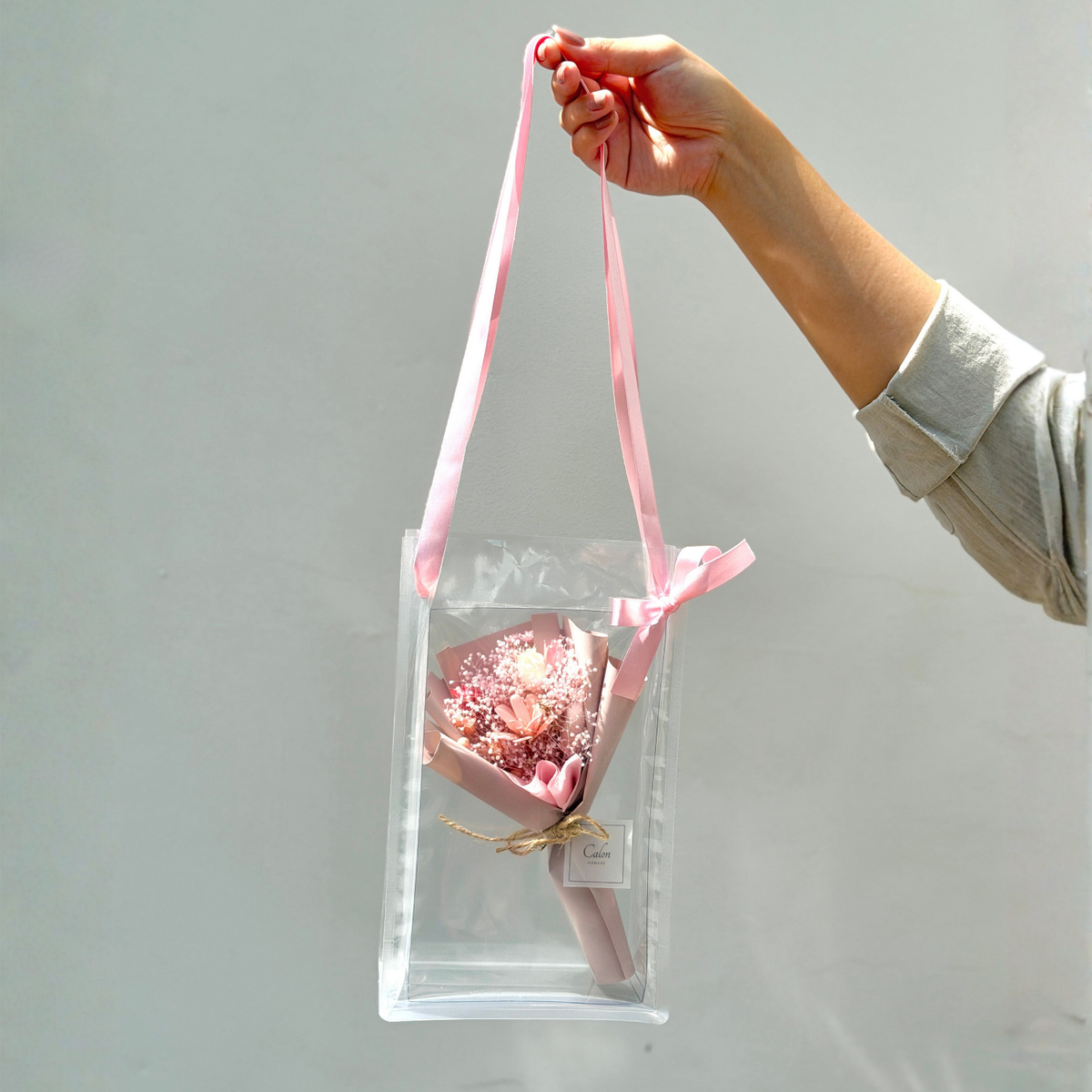 ミニ花束バッグ ピンク SS-10≪限定１点≫
