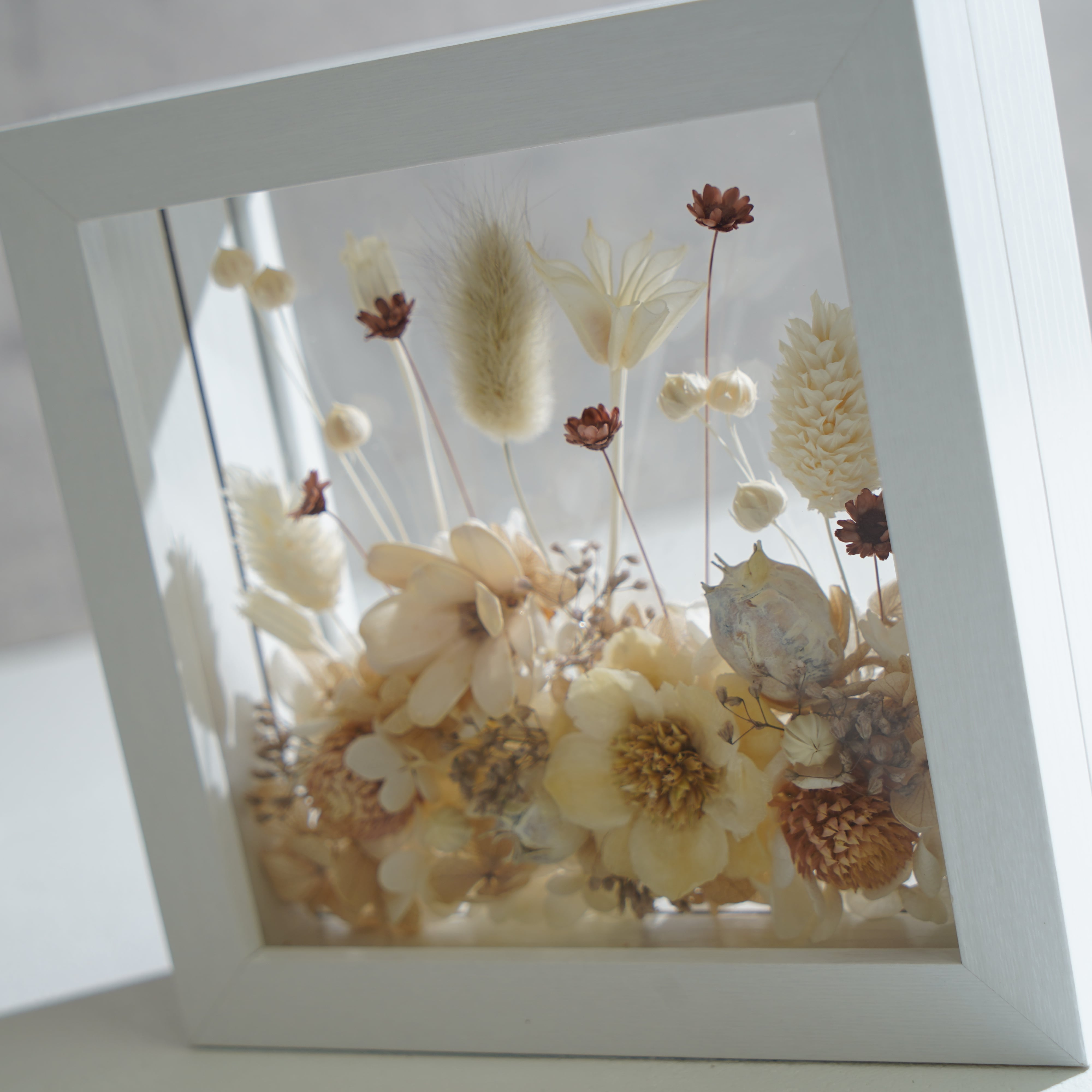 【ナチュラル】フレームフラワー Mサイズ ガーデンタイプ FM-24≪限定１点≫