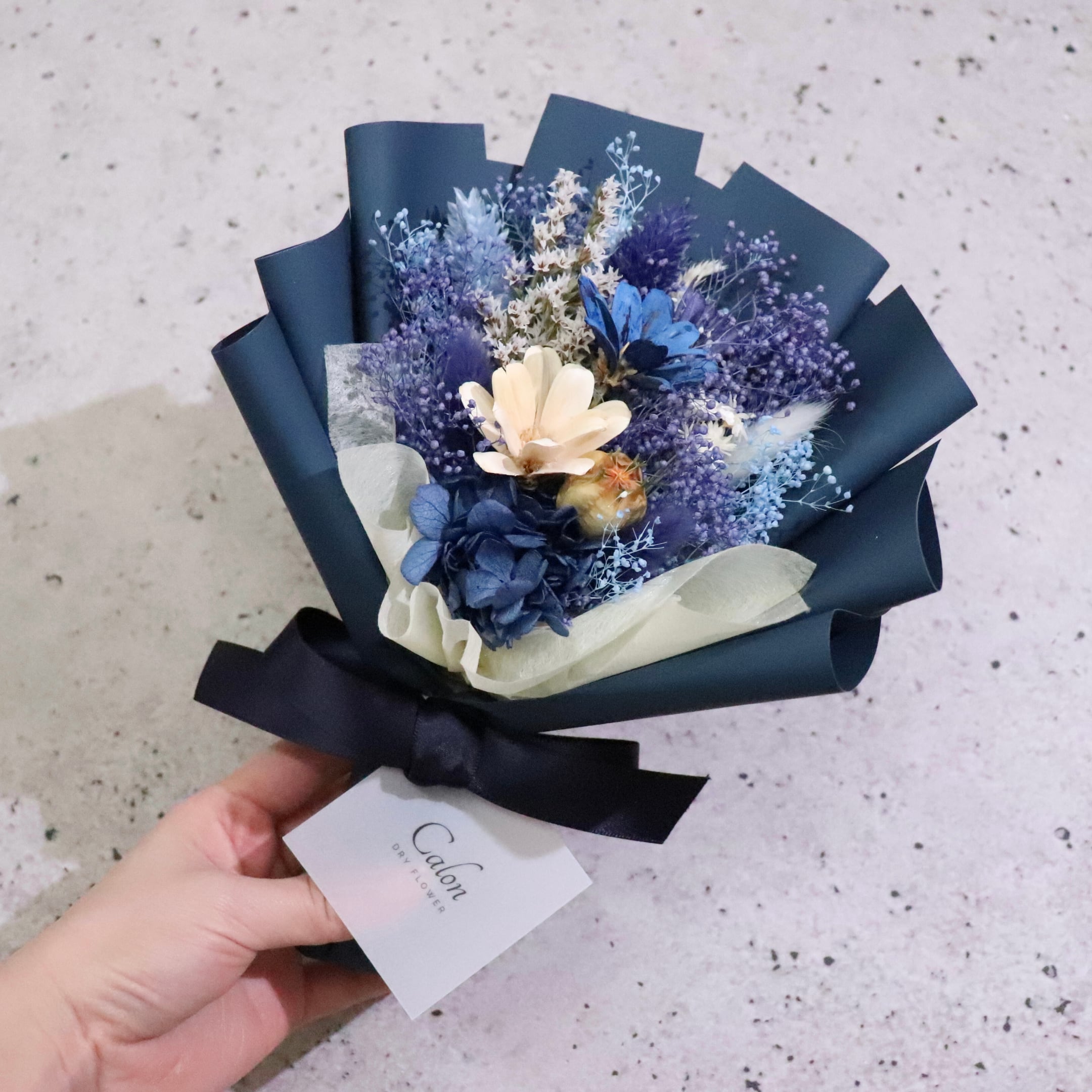 #おまかせ花束S_ディープブルー系