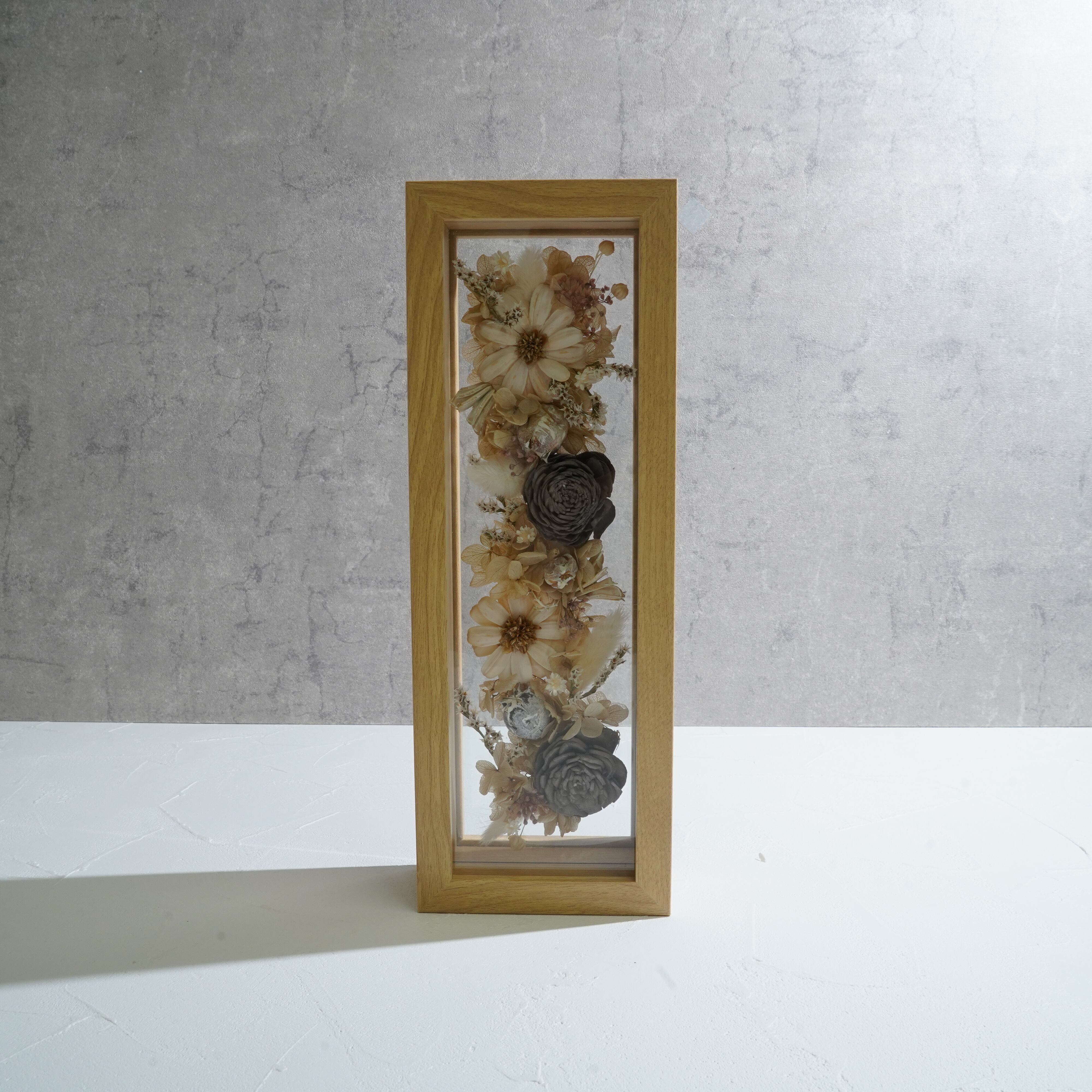 【ナチュラル】フレームフラワー 長方形 花畑タイプ FR-34≪限定１点≫