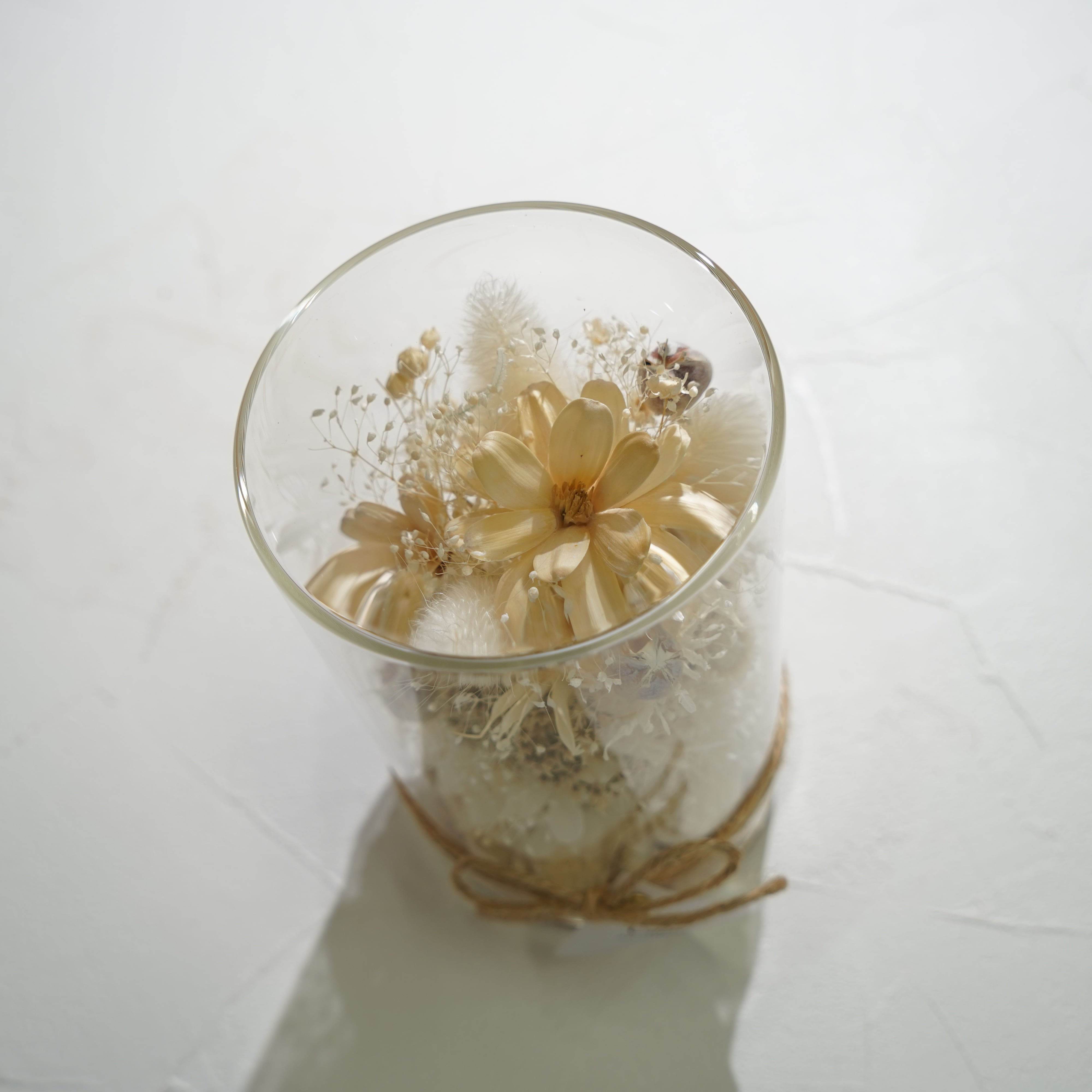 【ホワイト】ボトルフラワー Lサイズ BL-14≪限定１点≫