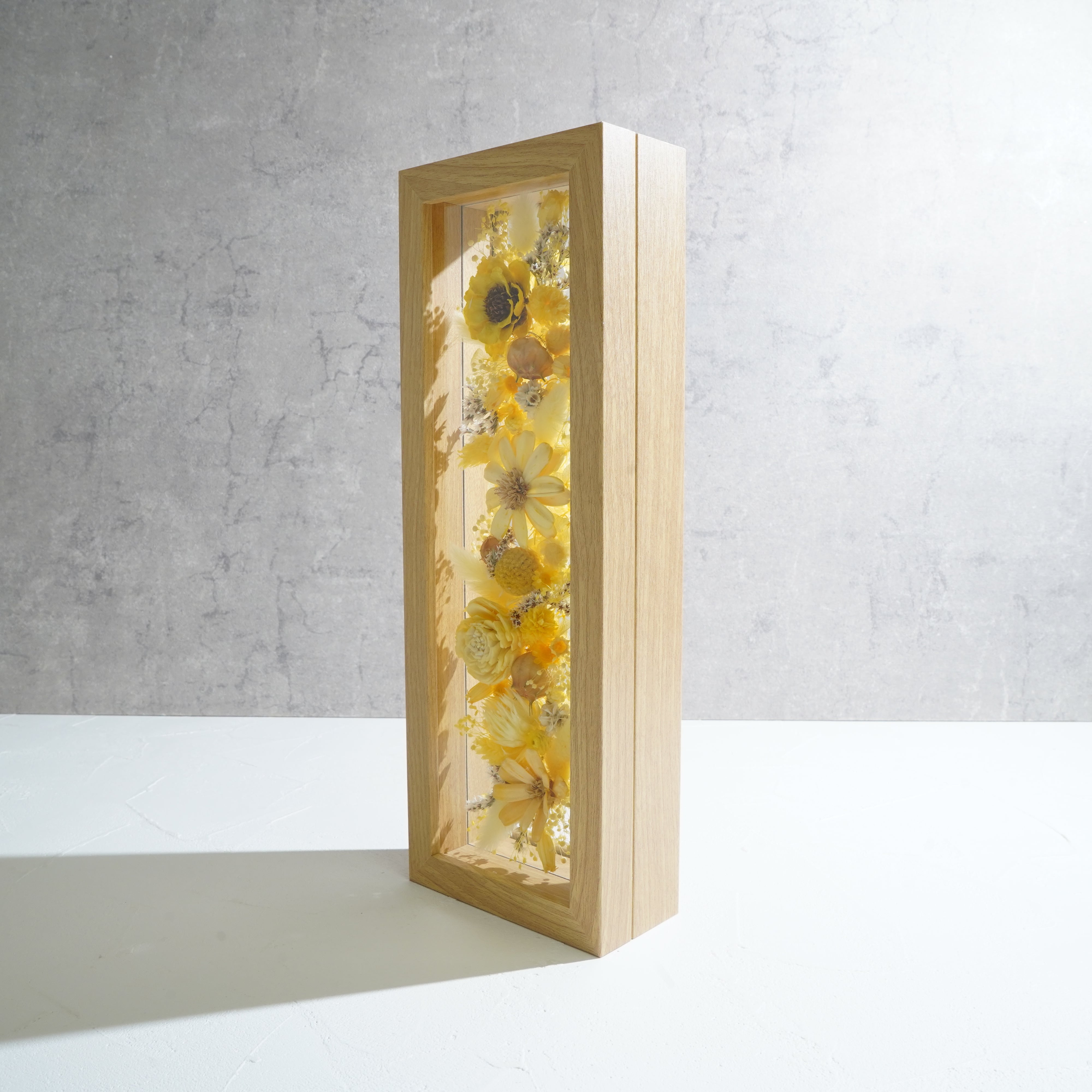 【イエロー】フレームフラワー 長方形 花畑タイプ FR-32≪限定１点≫