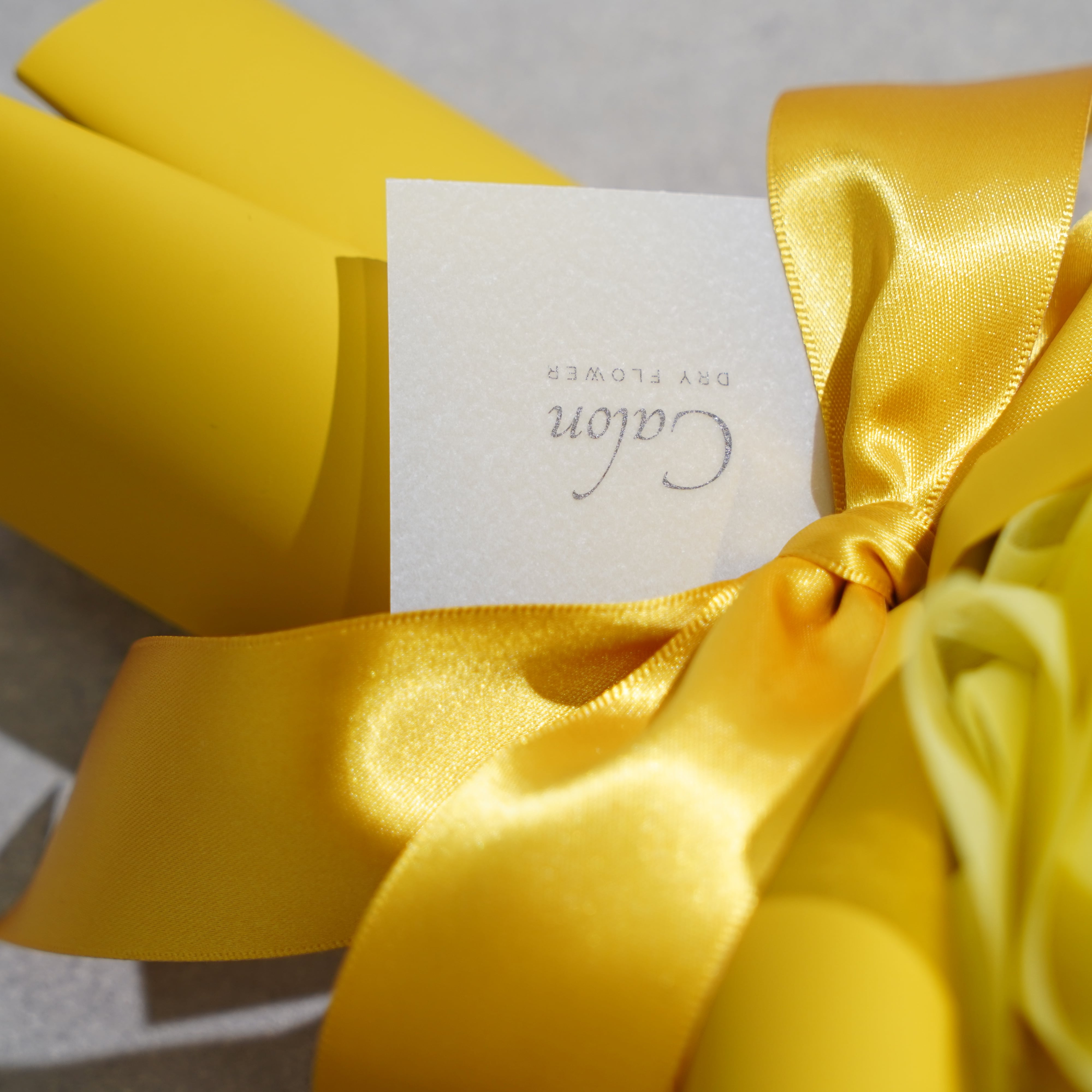 ドライフラワーの花束 Mサイズ イエロー M-587≪限定１点≫