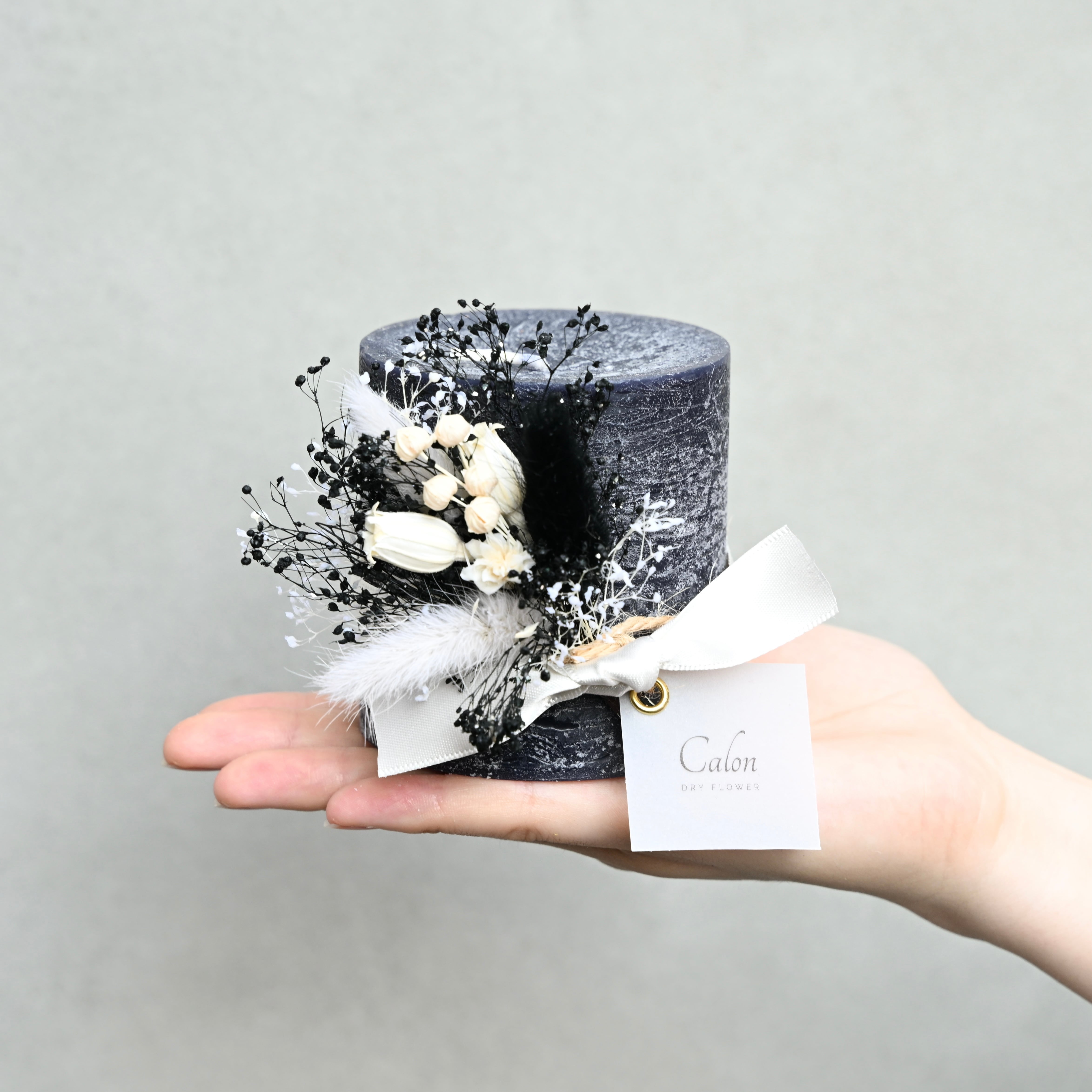 フラワーキャンドル【ブラック】