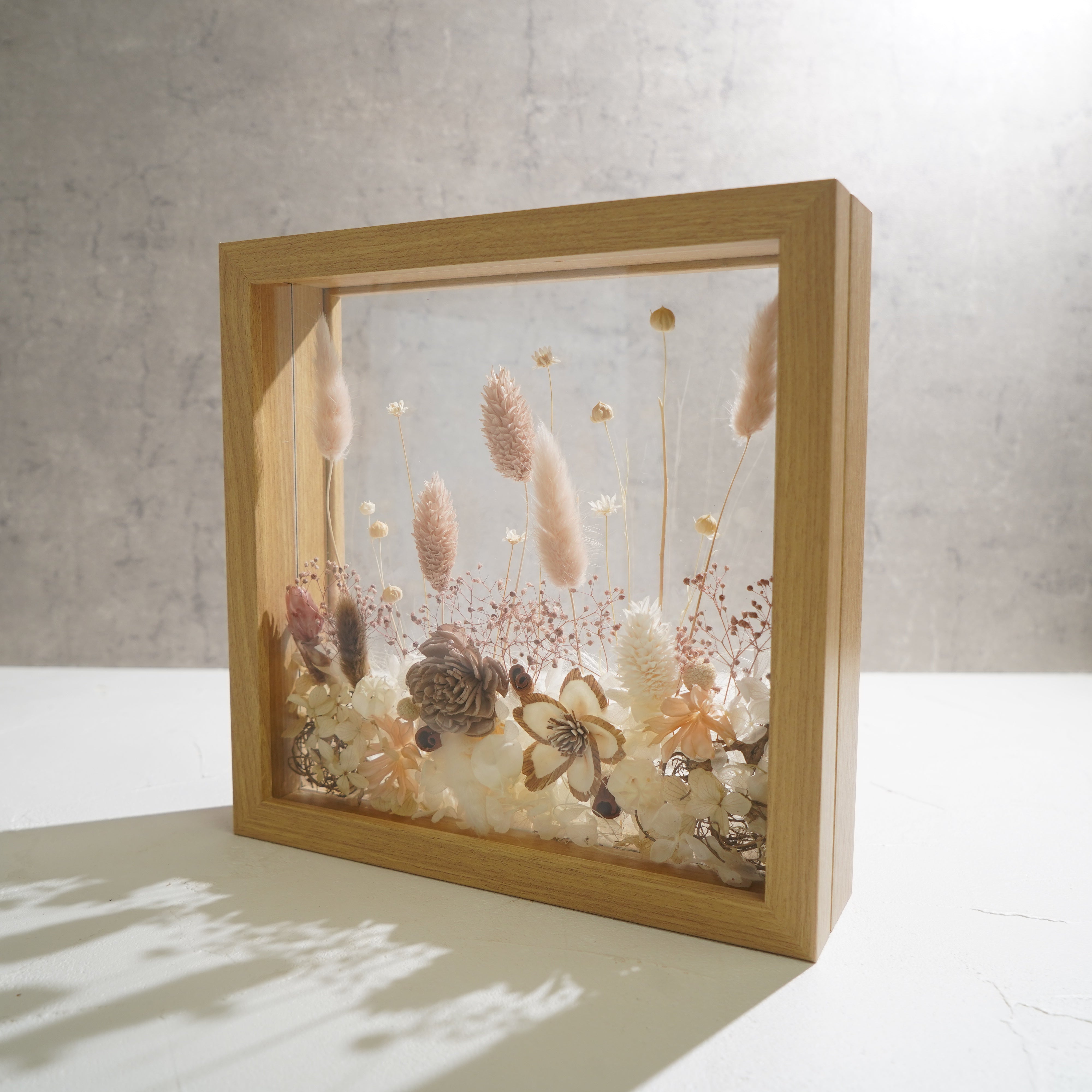 【ナチュラル】フレームフラワー Lサイズ ガーデンタイプ FL-68≪限定１点≫