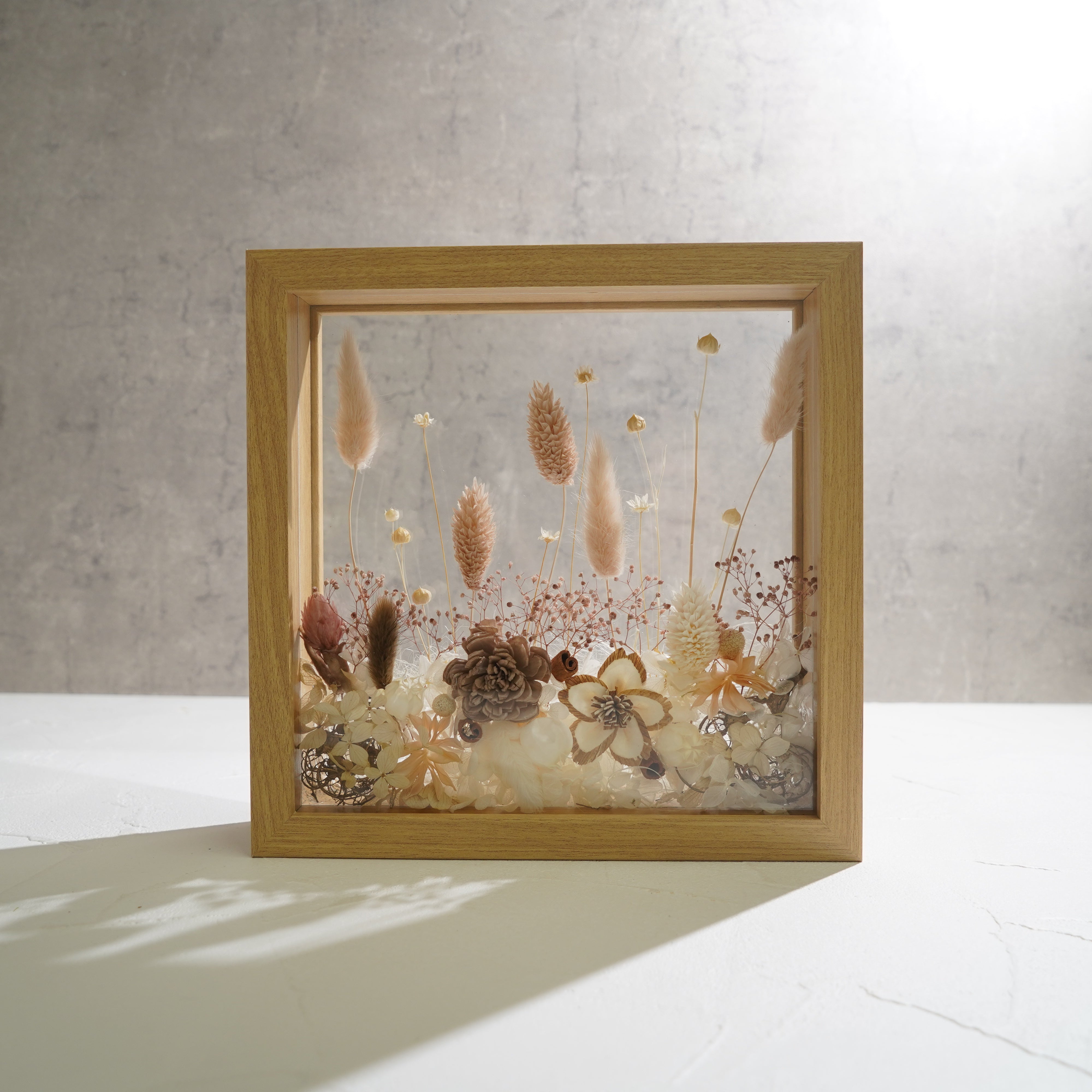 【ナチュラル】フレームフラワー Lサイズ ガーデンタイプ FL-68≪限定１点≫