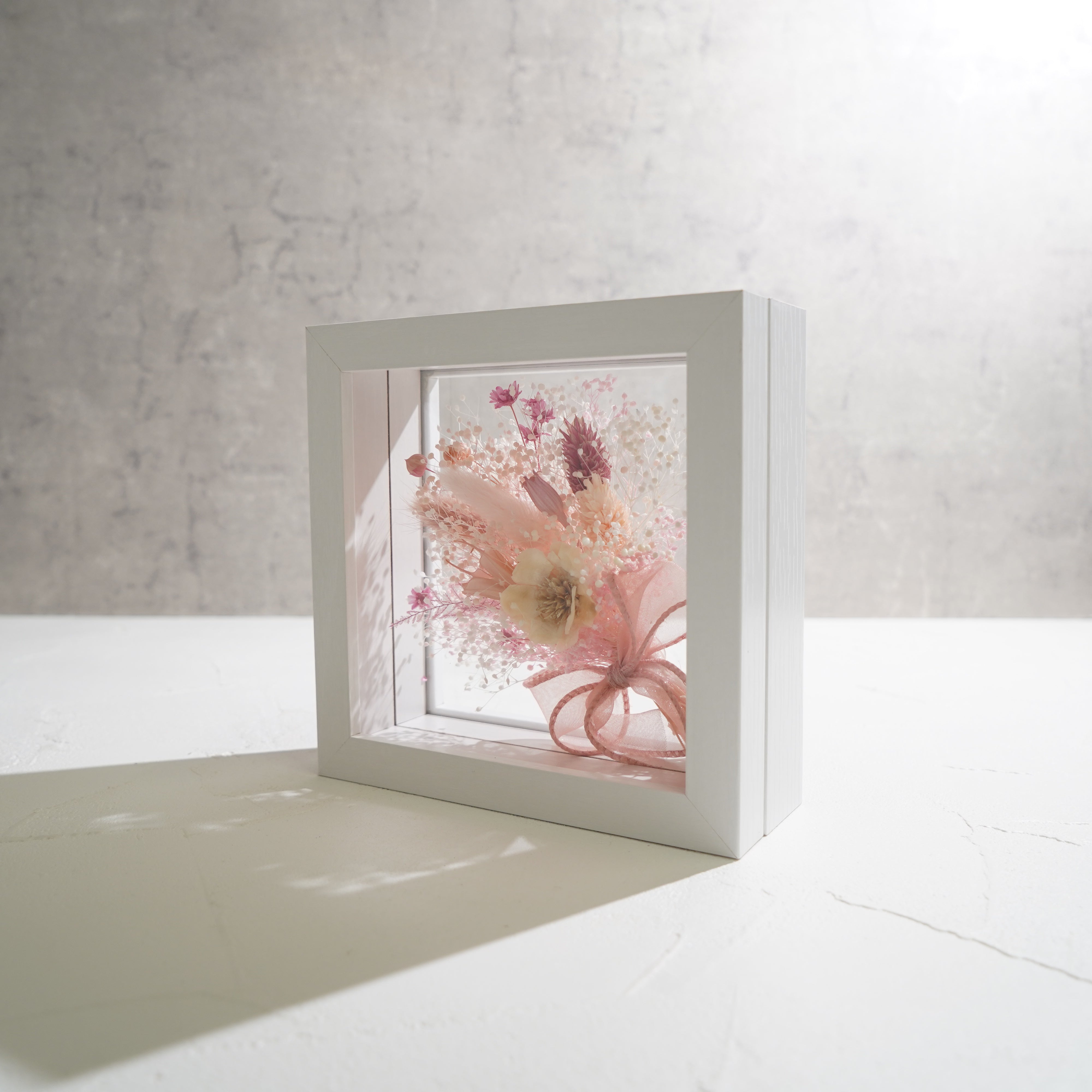 【ピンク】フレームフラワー Mサイズ 花束タイプ FM-60≪限定１点≫