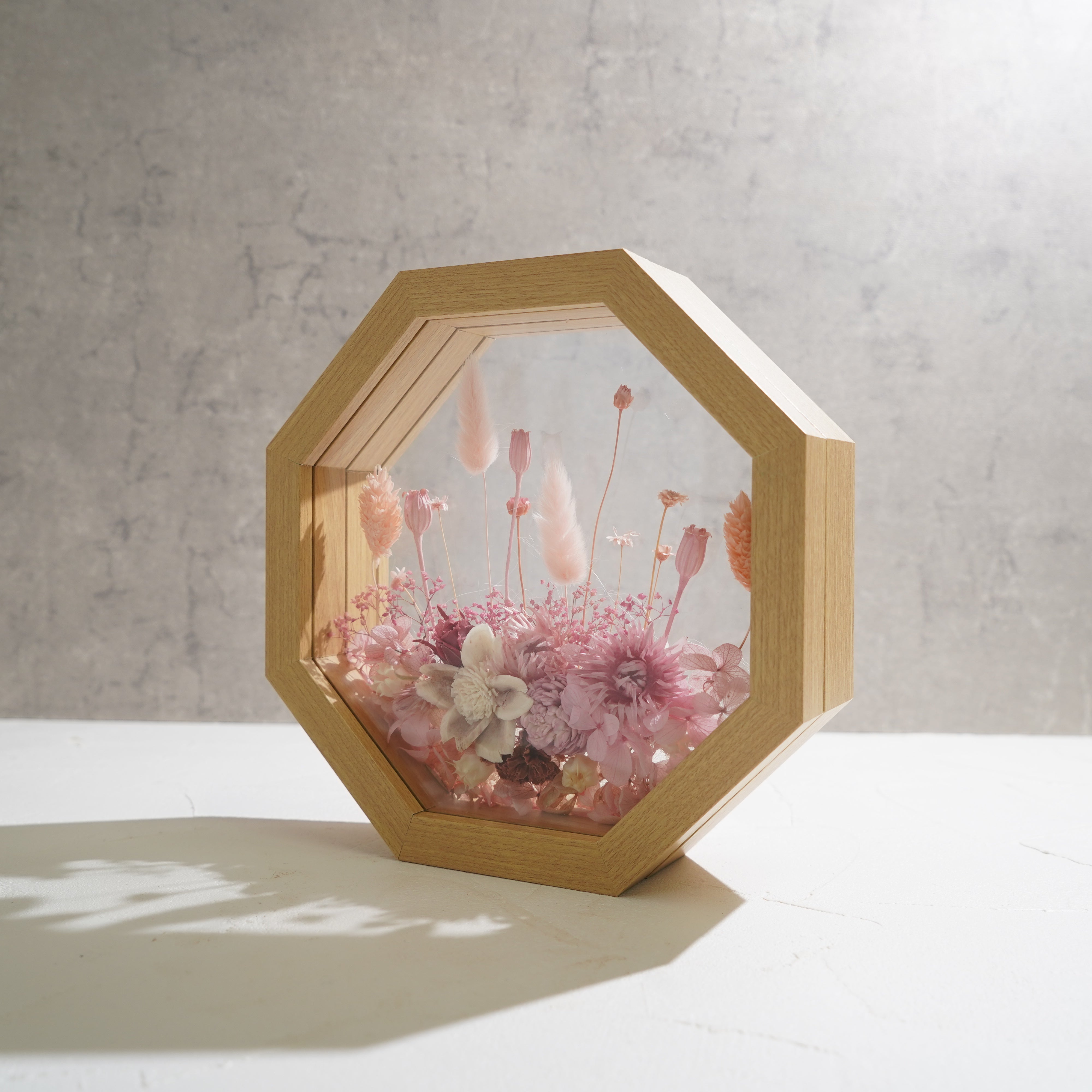 【ピンク】フレームフラワー 八角形 ガーデンタイプ FO-79≪限定１点≫