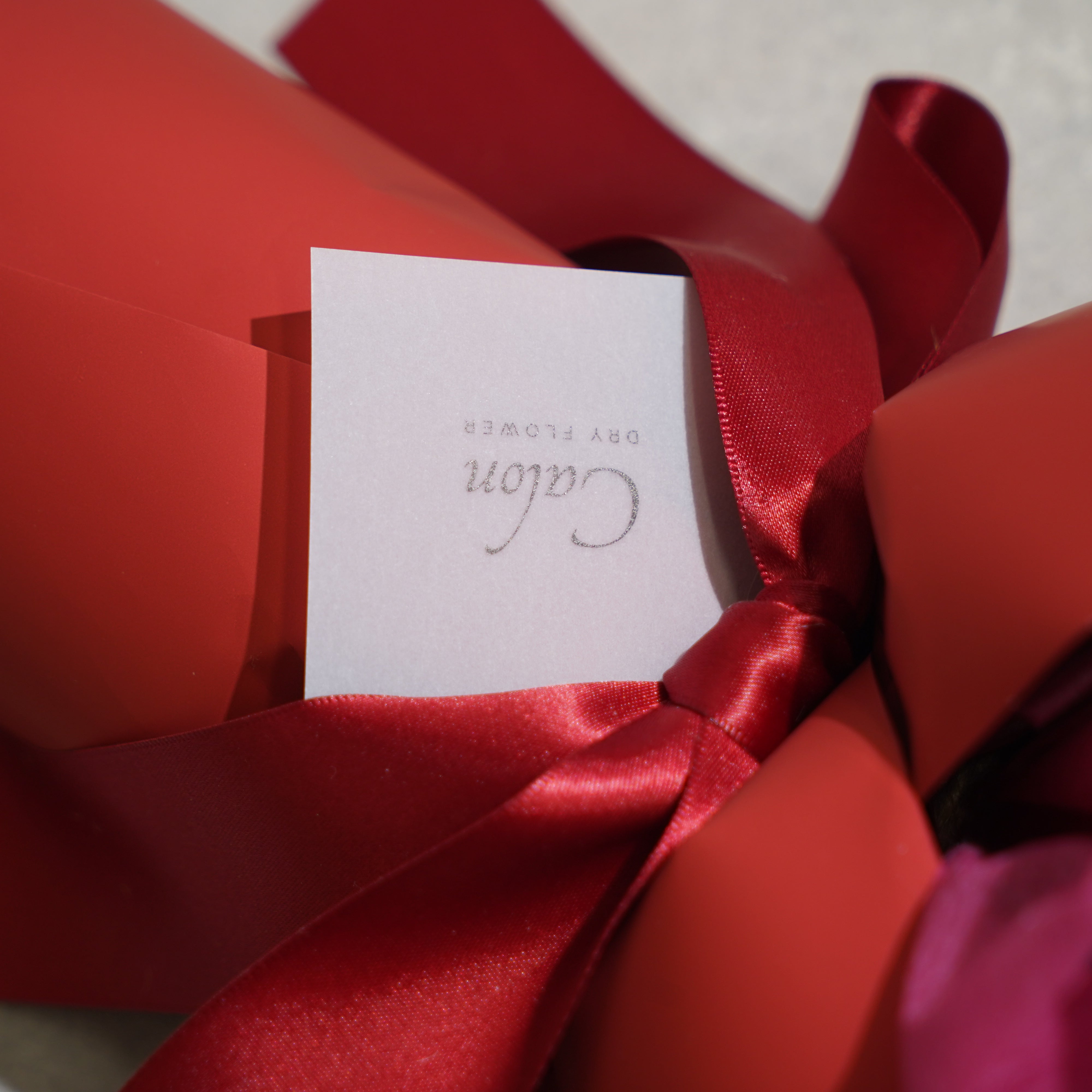 ドライフラワーの花束 Lサイズ レッド L-123≪限定１点≫