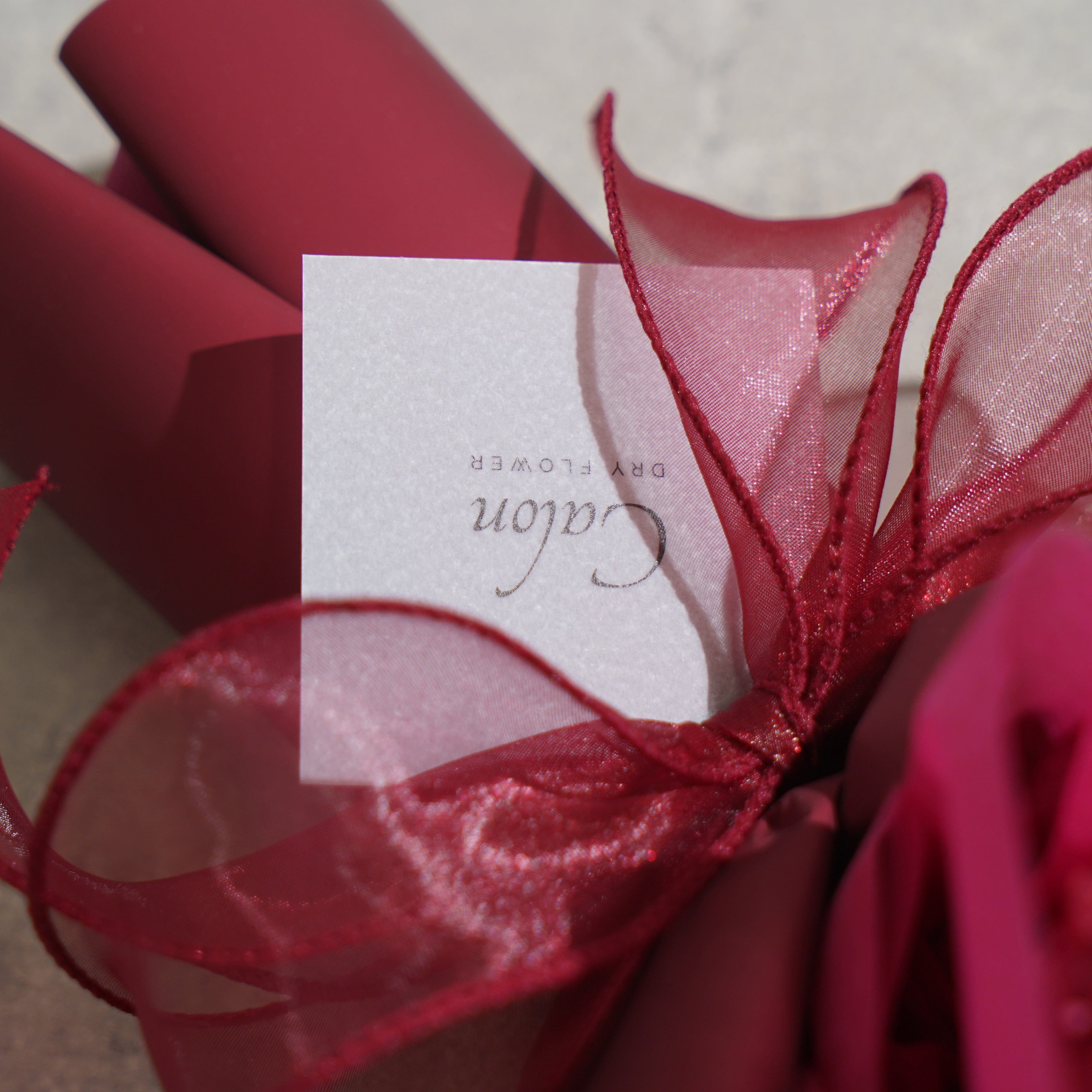 ドライフラワーの花束 Mサイズ レッド M-648≪限定１点≫