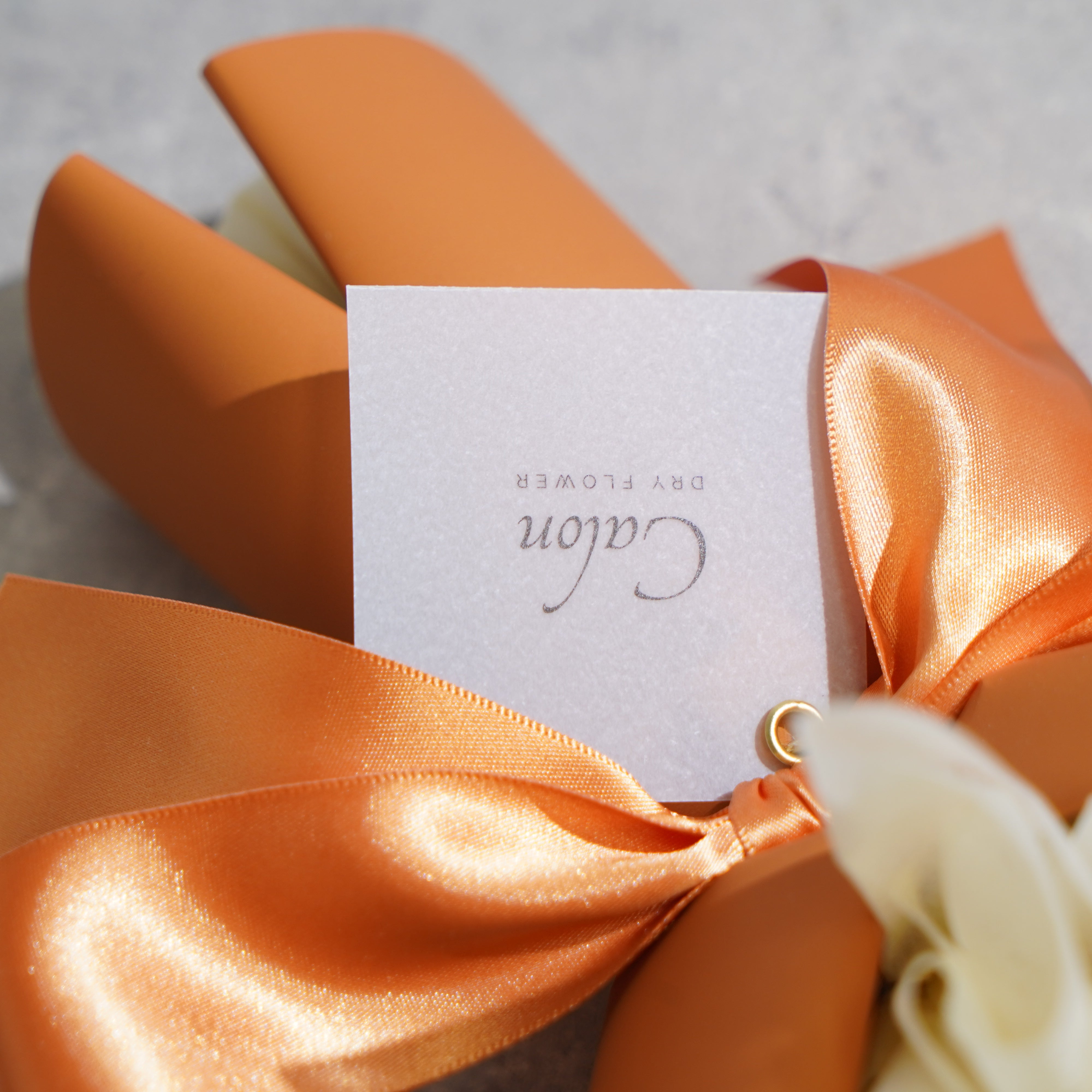 ドライフラワーの花束 Mサイズ オレンジ M-649≪限定１点≫