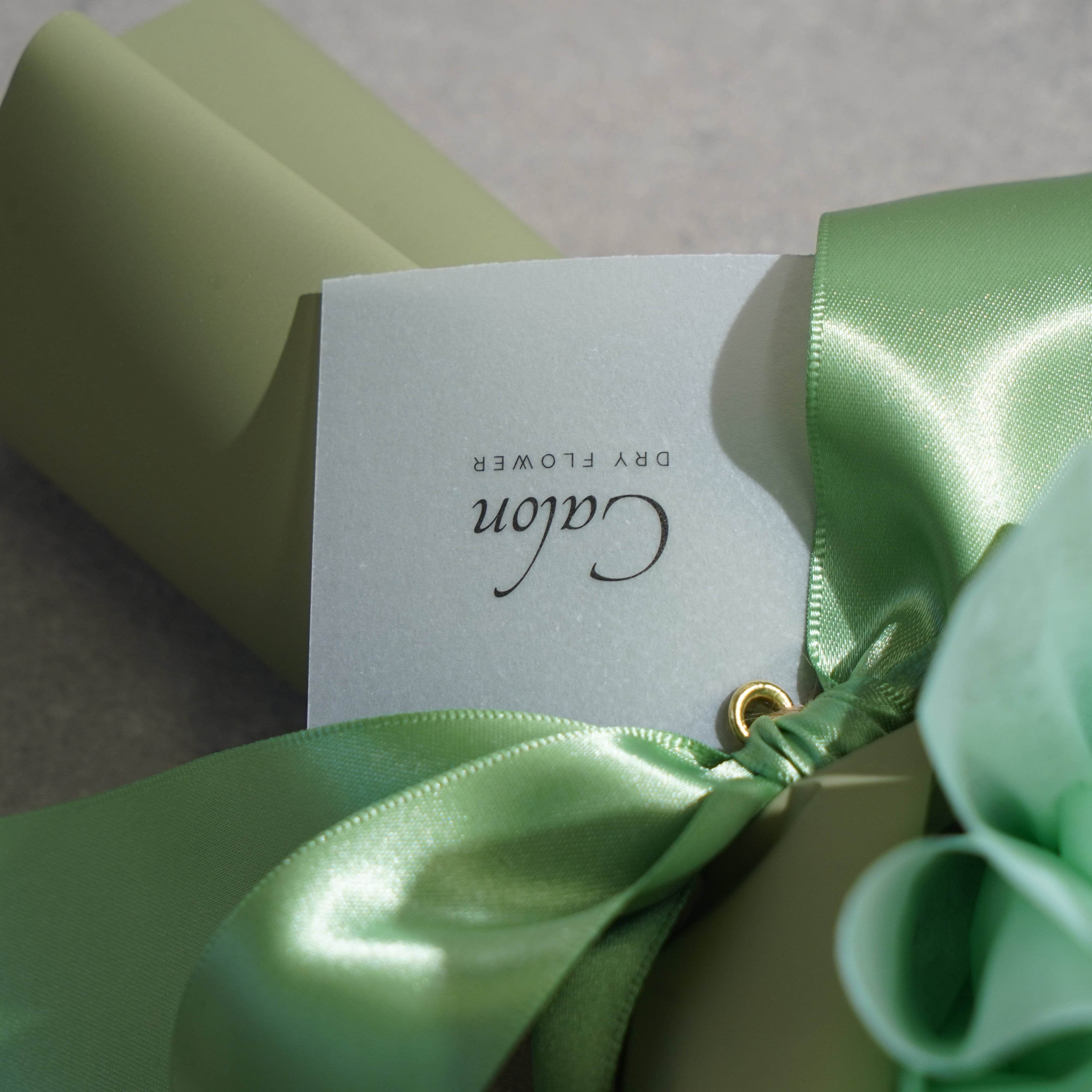 ドライフラワーの花束 Mサイズ ライトグリーン M-735≪限定１点≫