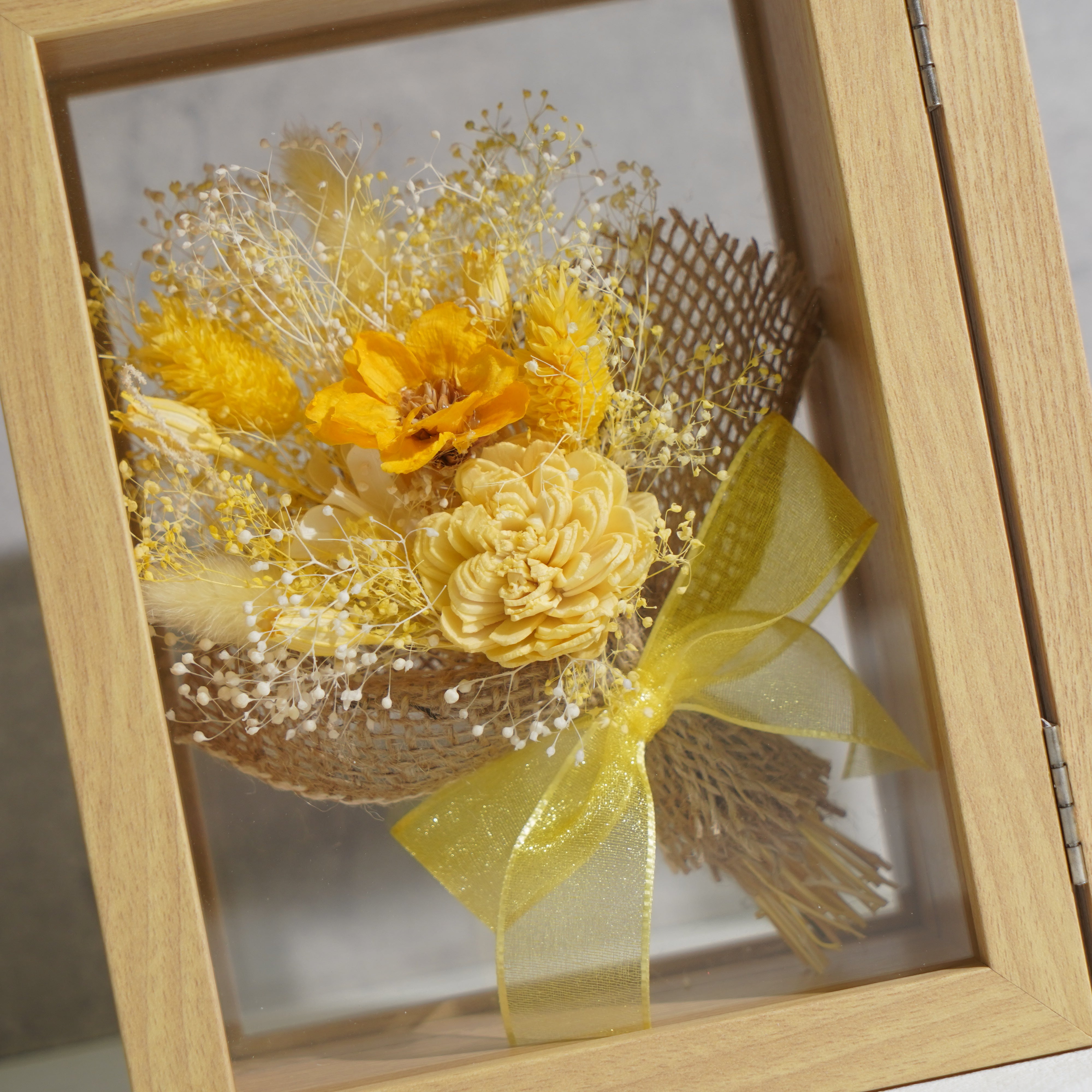 【イエロー】フォトフレーム Mサイズ PHM-74≪限定１点≫