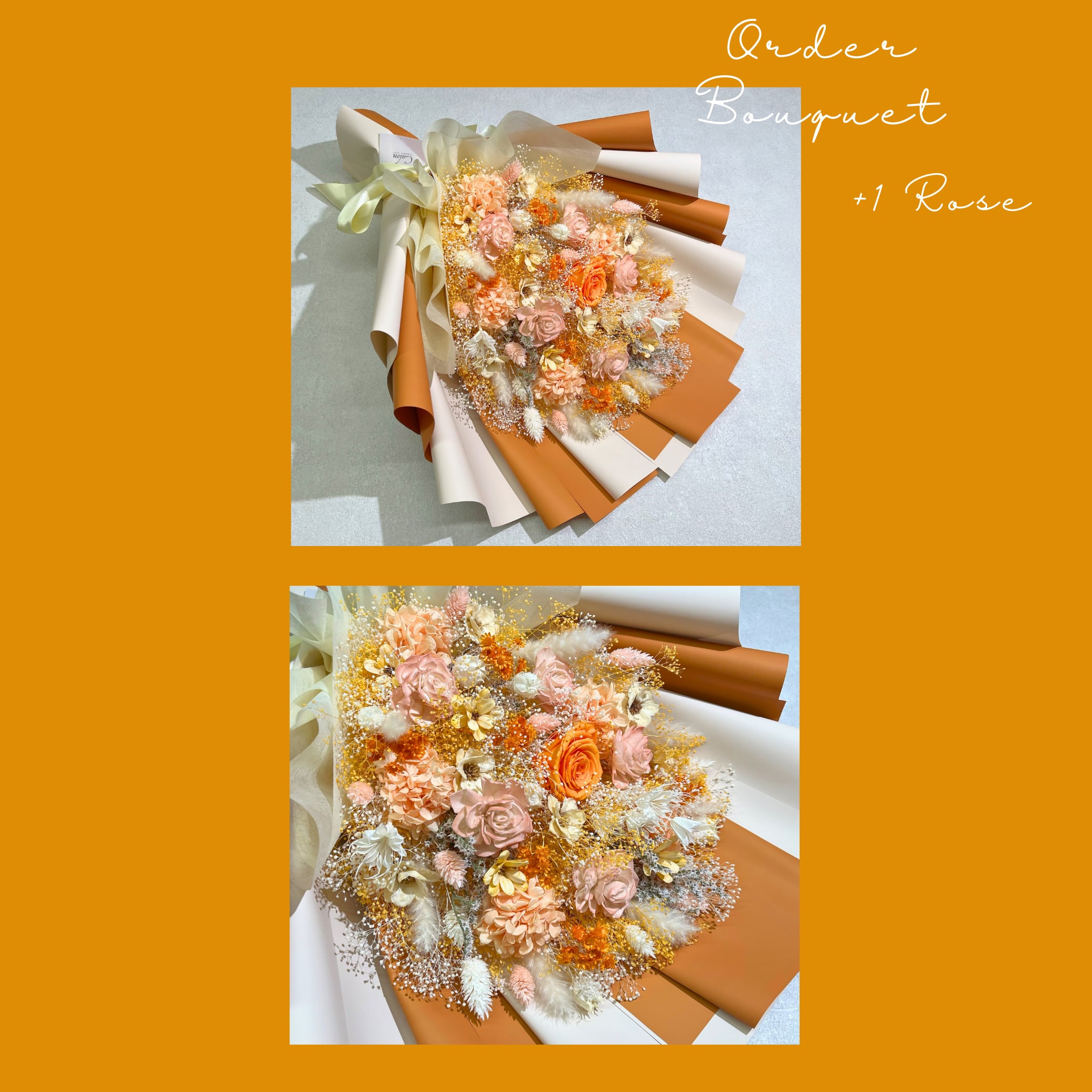 【オーダーメイド】ドライフラワーの花束 LLサイズ