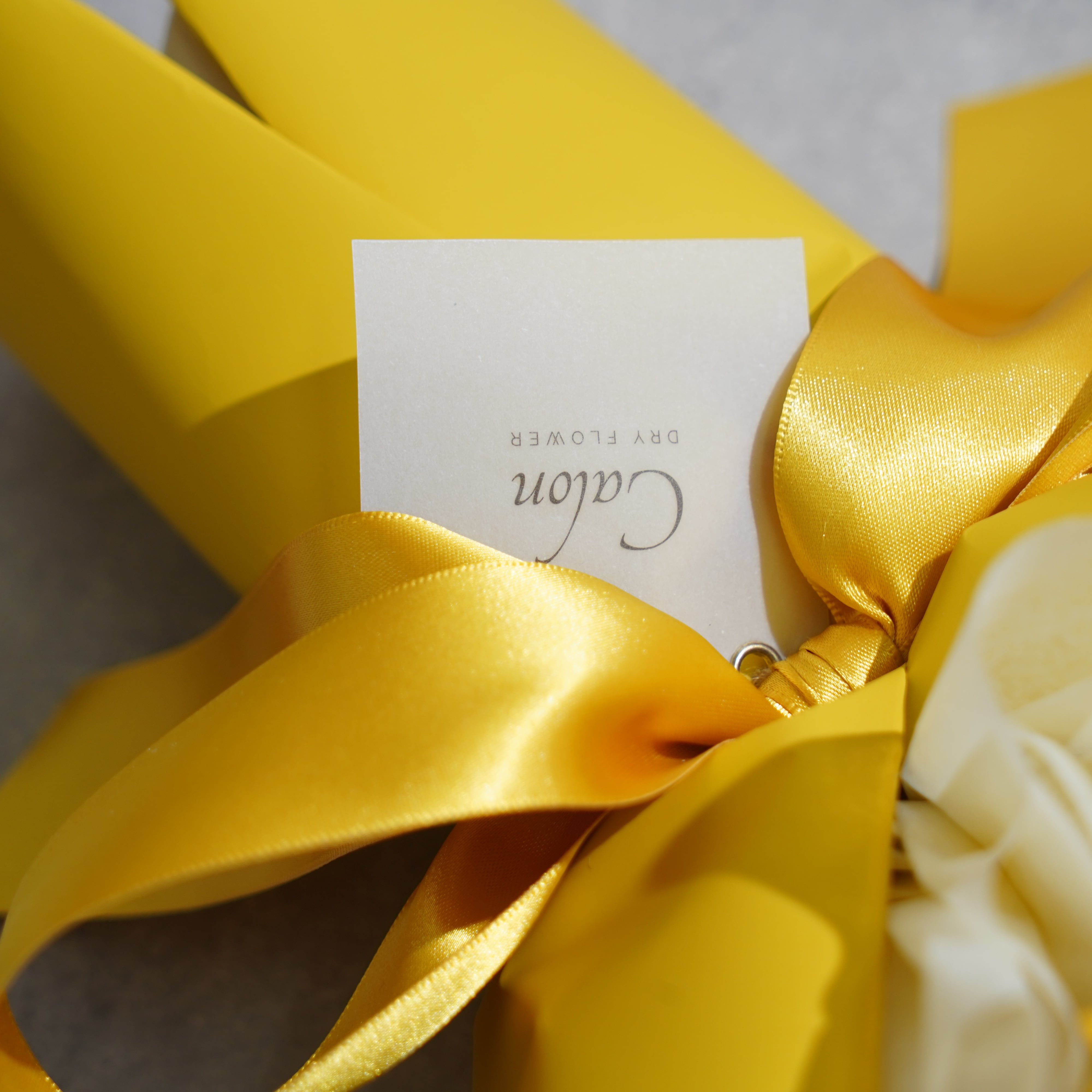 ドライフラワーの花束 Lサイズ イエロー L-121≪限定１点≫