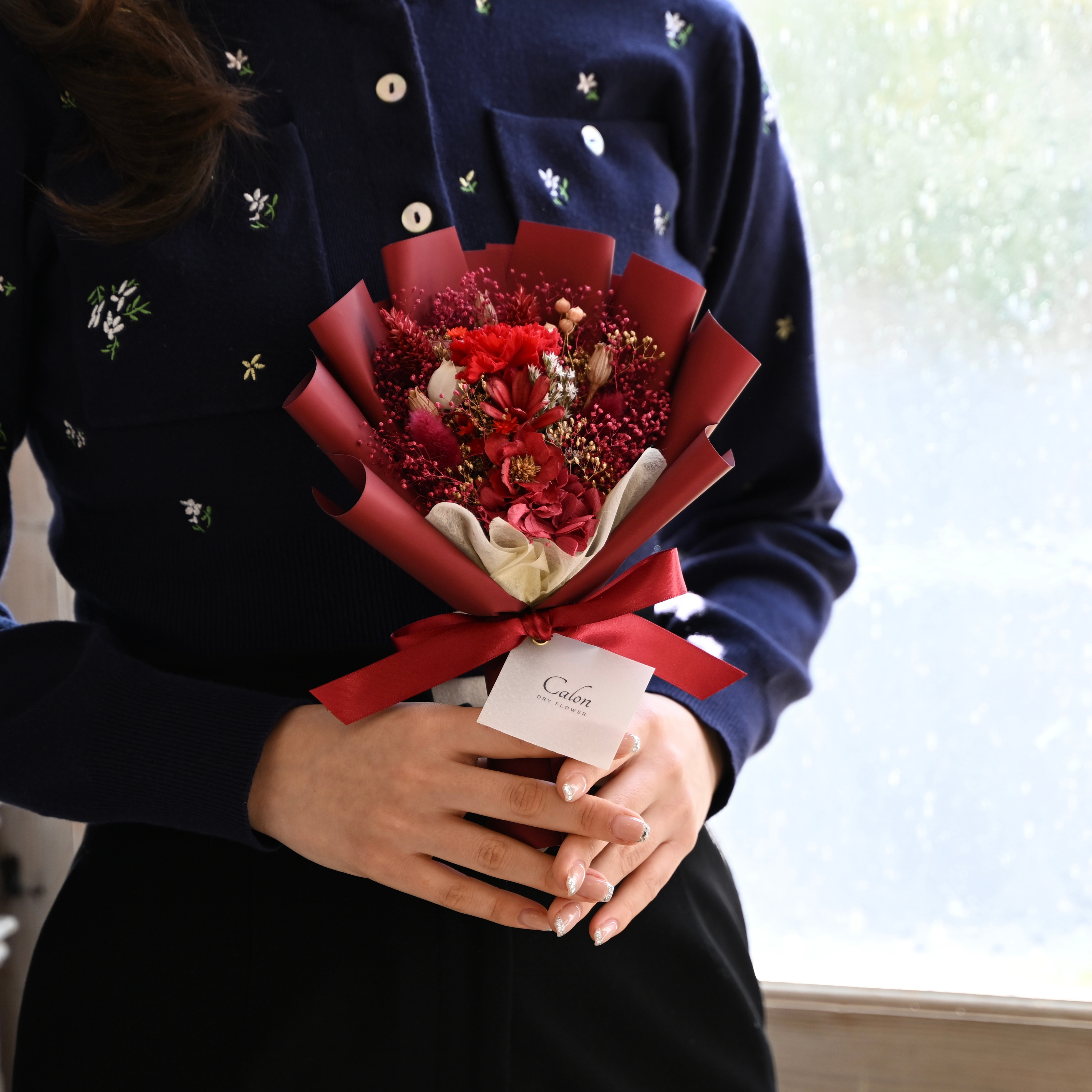 【母の日'26】枯れないカーネーションの花束Sサイズ［選べるカーネーション］