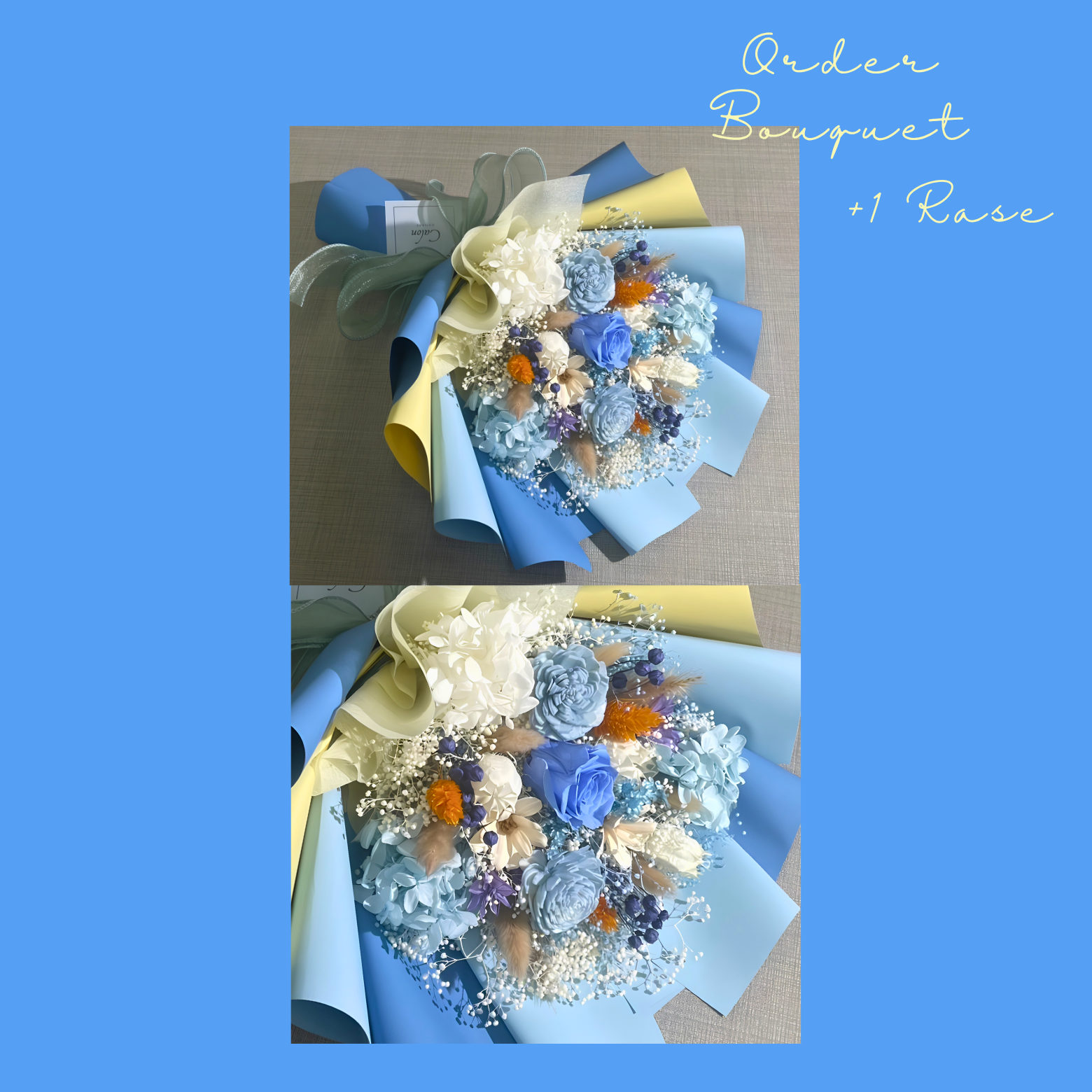 オーダーメイド ドライフラワー花束｜恋人や大切な人との記念日・お祝いにぴったりな世界にひとつの花束を
